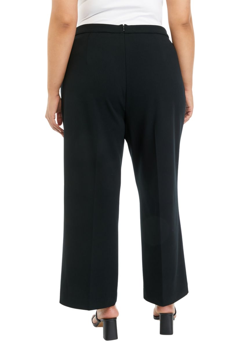 Plus Size Pull On Belted Pants