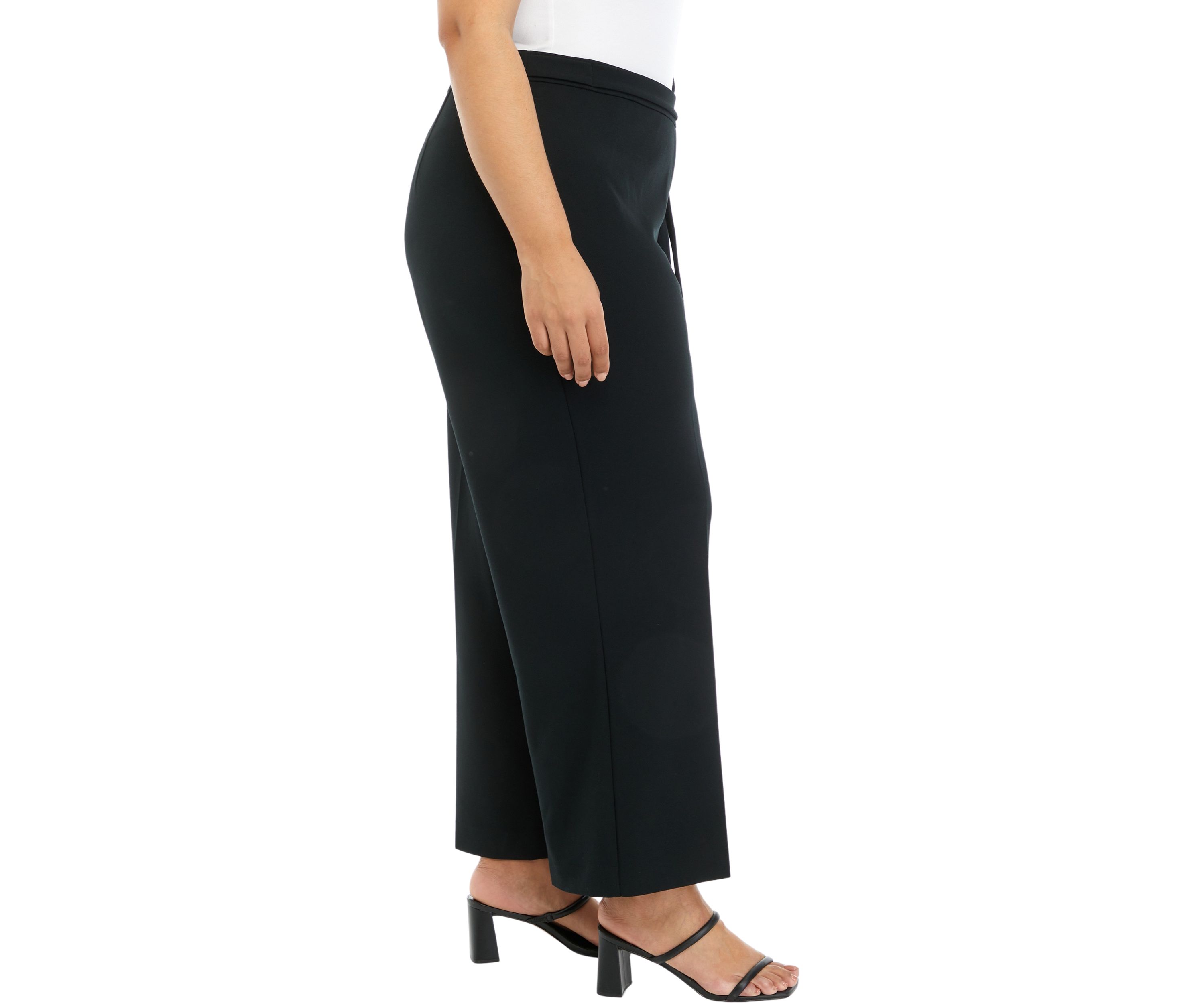 Plus Size Pull On Belted Pants
