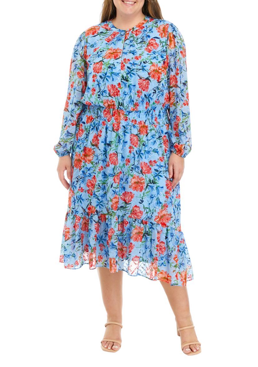 Plus Size Crew Neck Maxi Dress