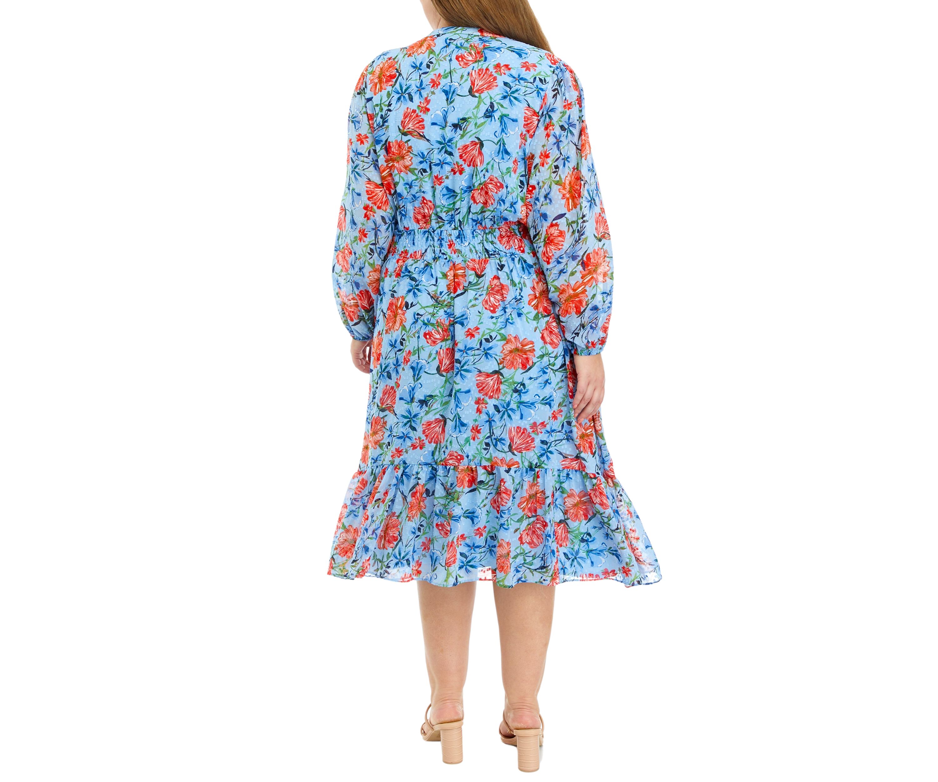 Plus Size Crew Neck Maxi Dress