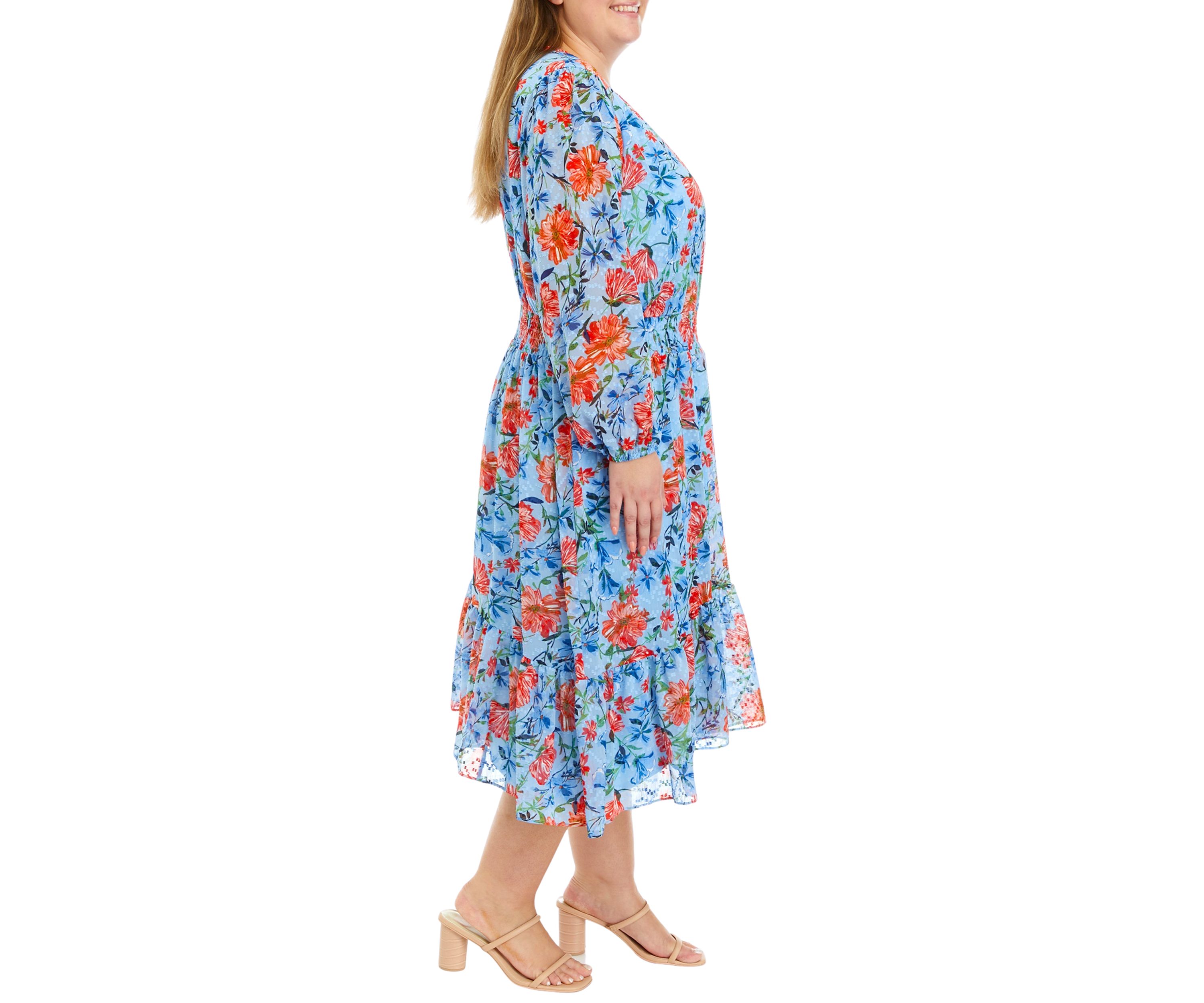 Plus Size Crew Neck Maxi Dress