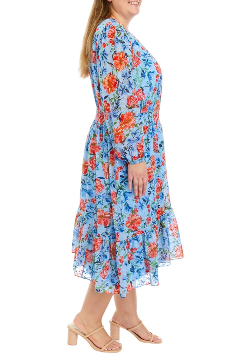 Plus Size Crew Neck Maxi Dress