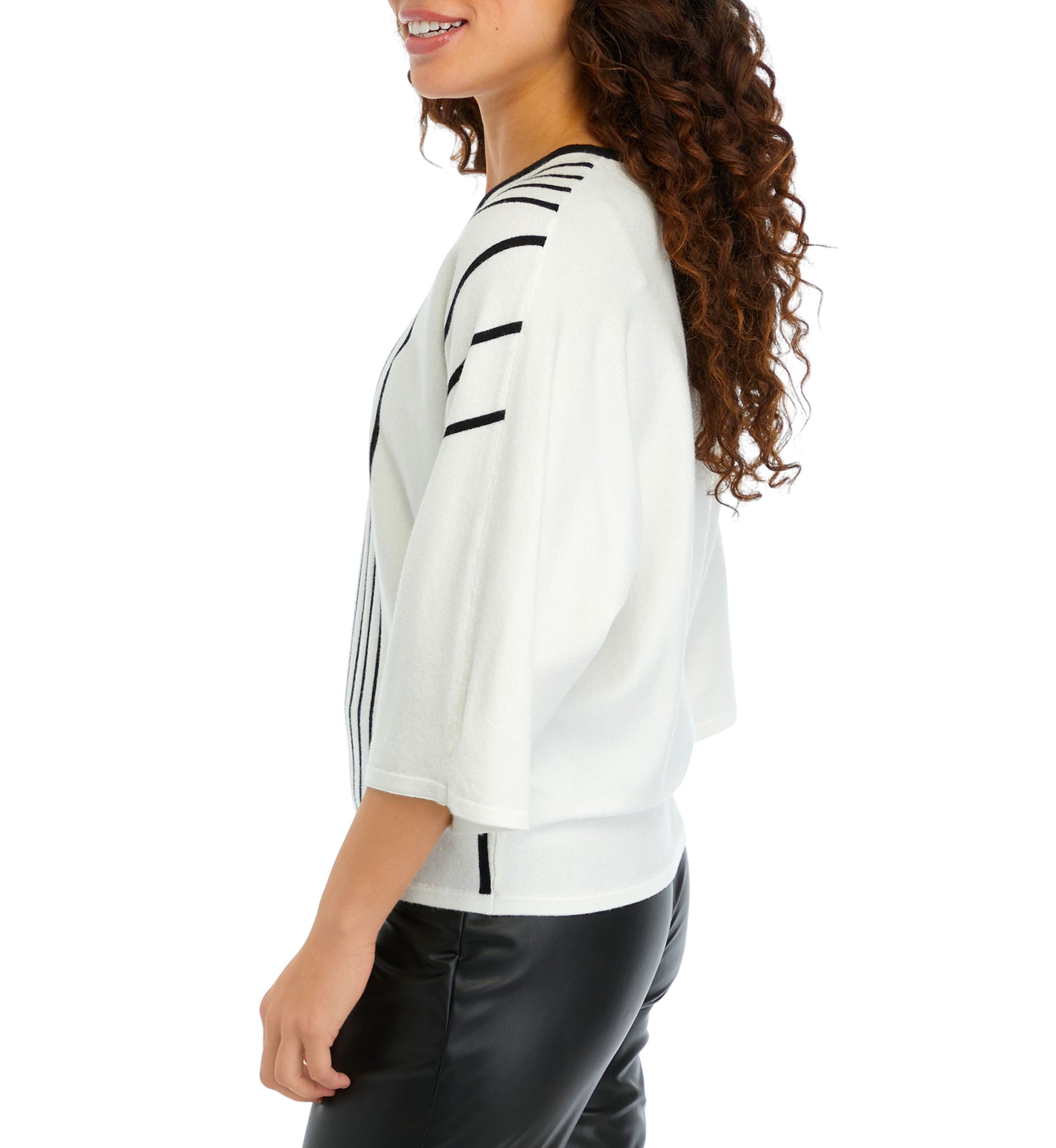 Petite 3/4 Dolman Sleeve Sweater