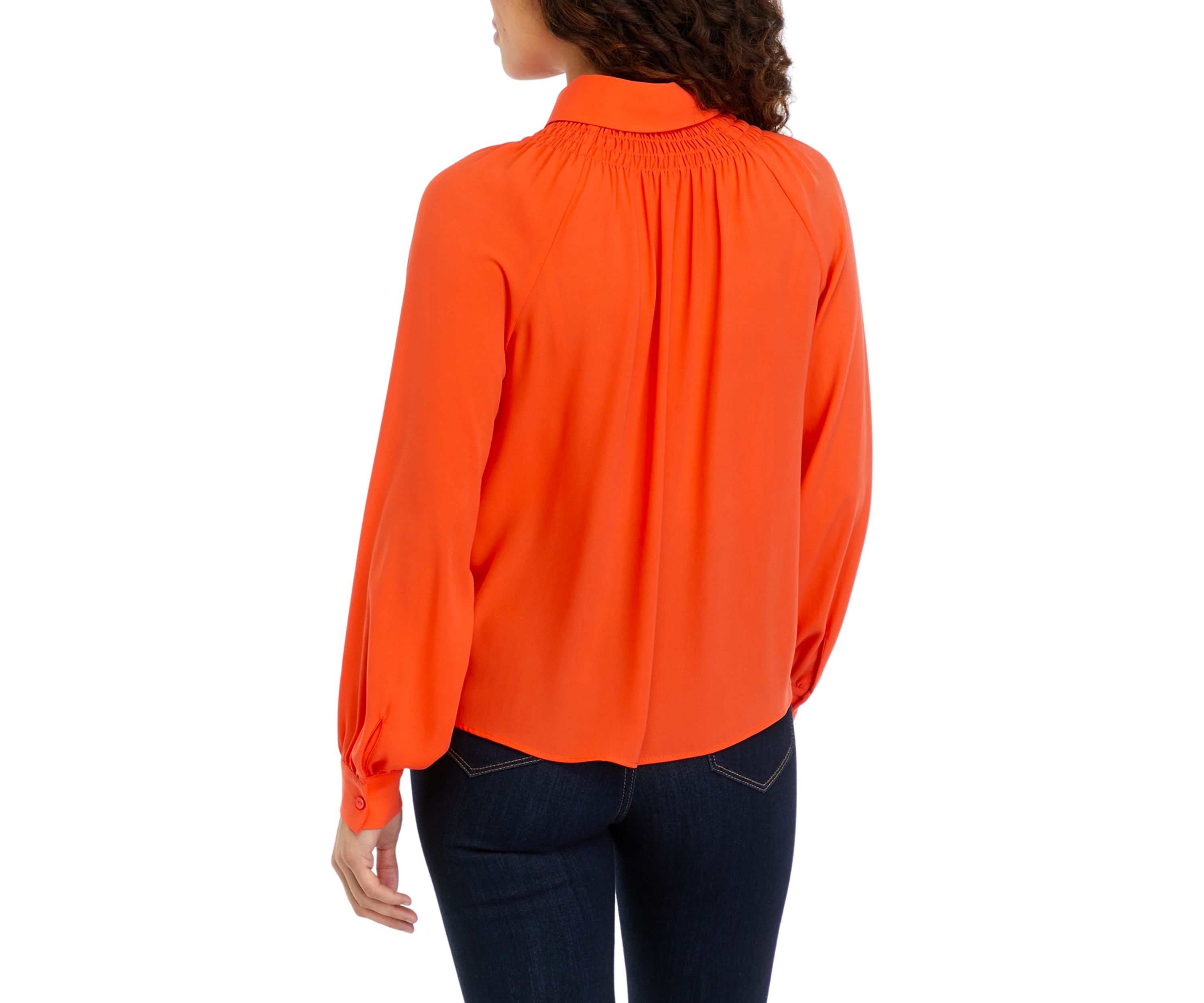Petite Dutch Tulip Button Up Blouse