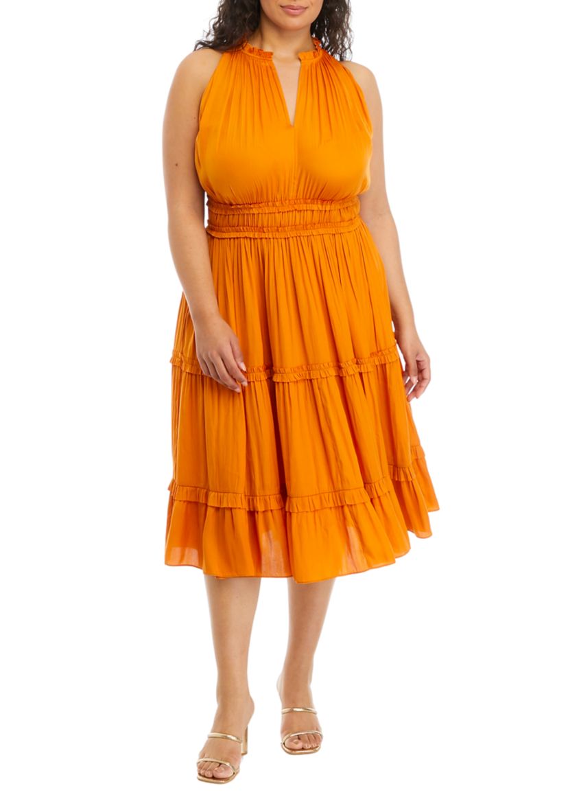 Plus Size Tiered Dress