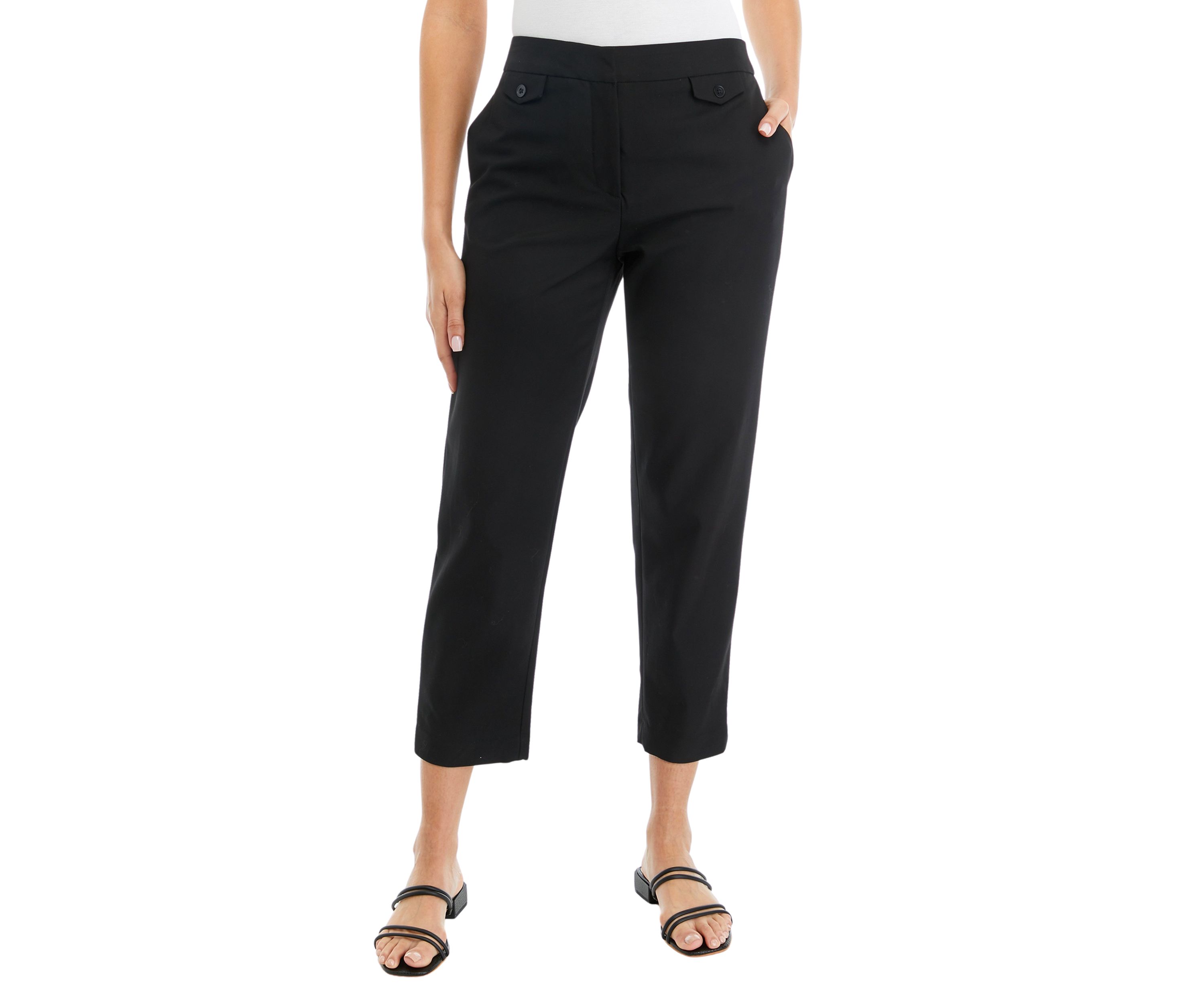 Petite Slim Pants with Pockets