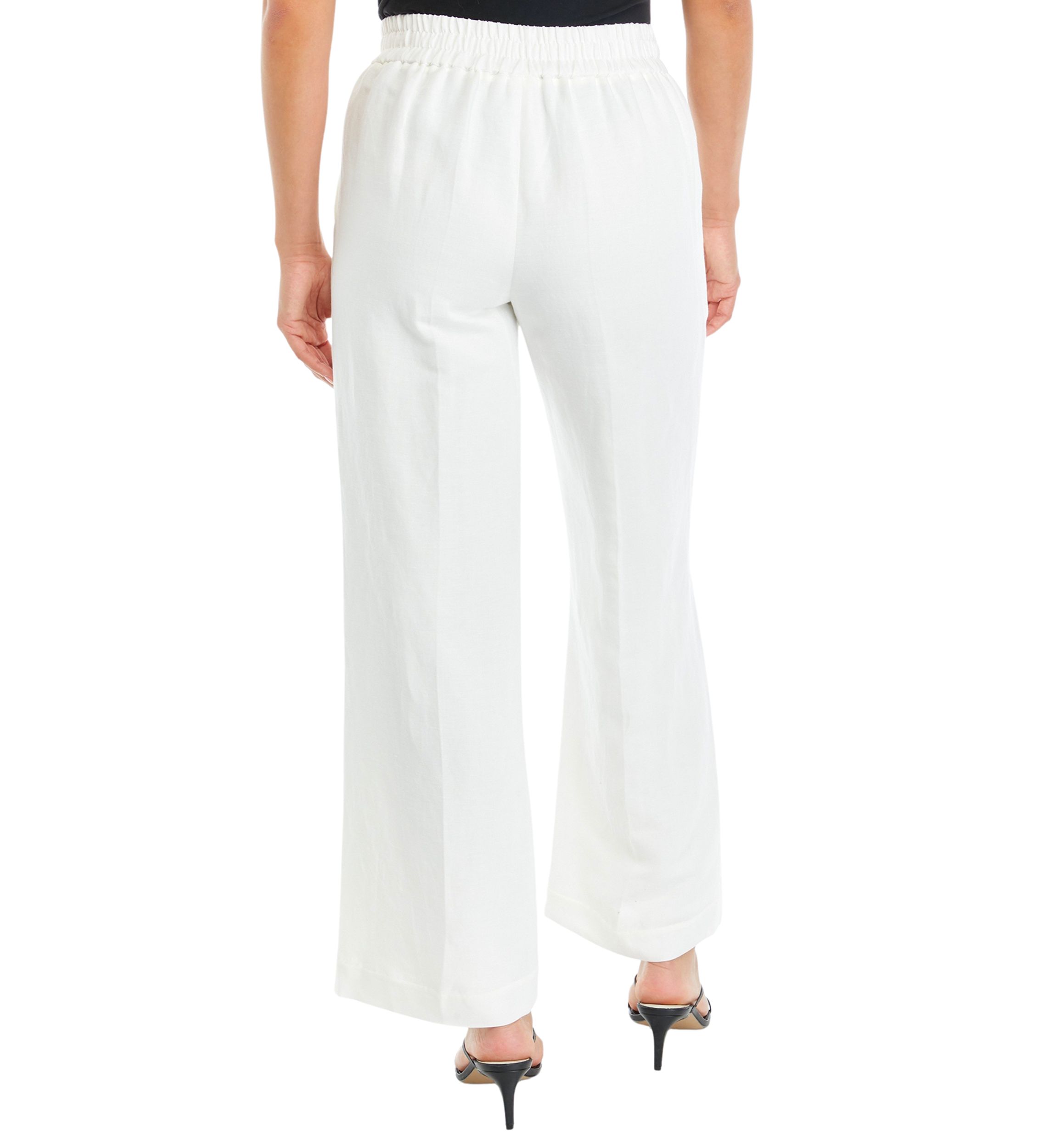 Petite Wide Leg Pull On Pants