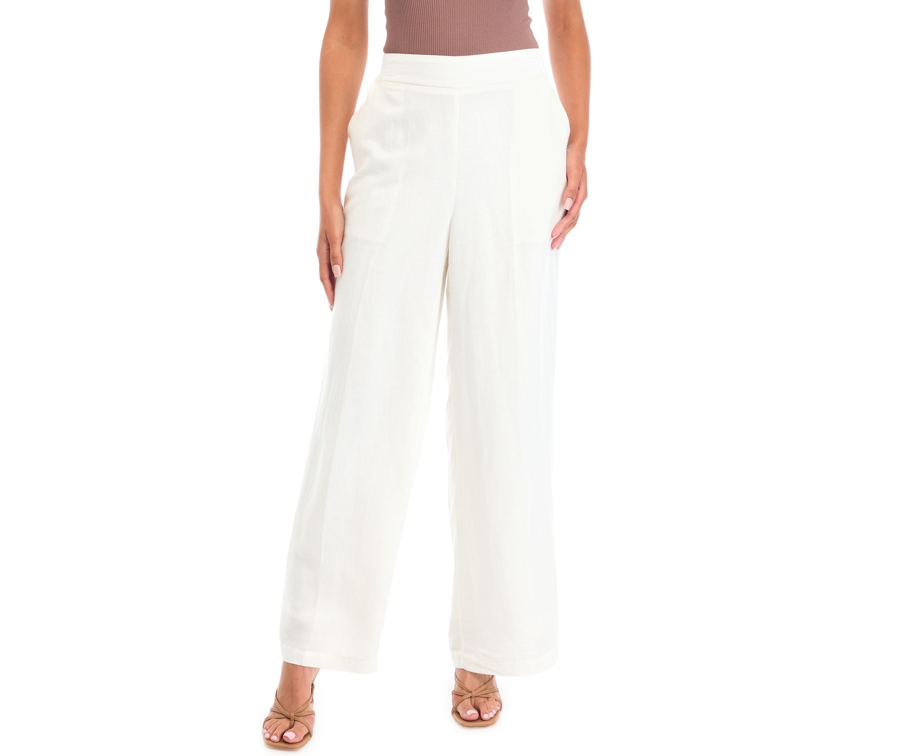 Womens Pull On Wide Leg Pants