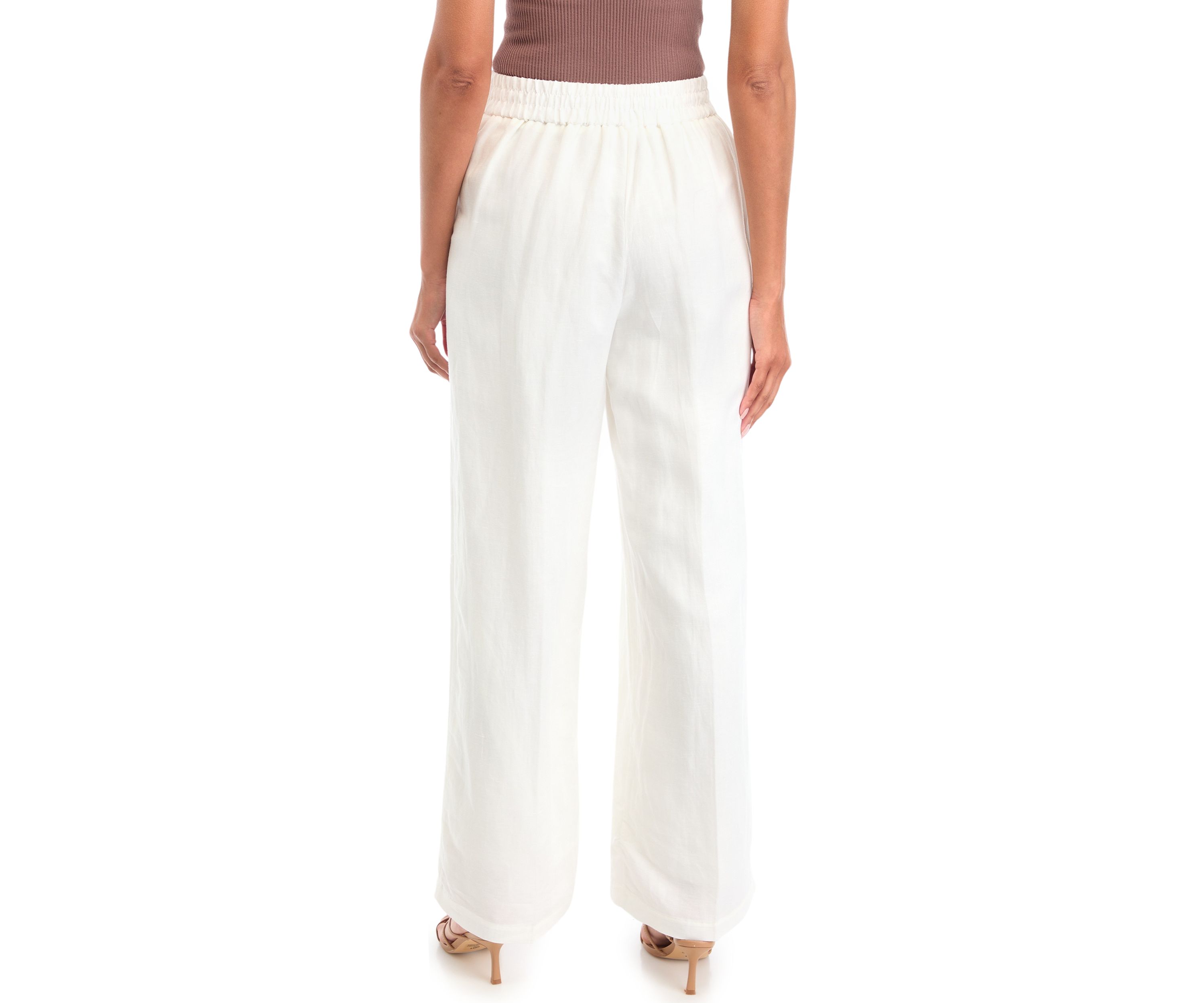 Womens Pull On Wide Leg Pants