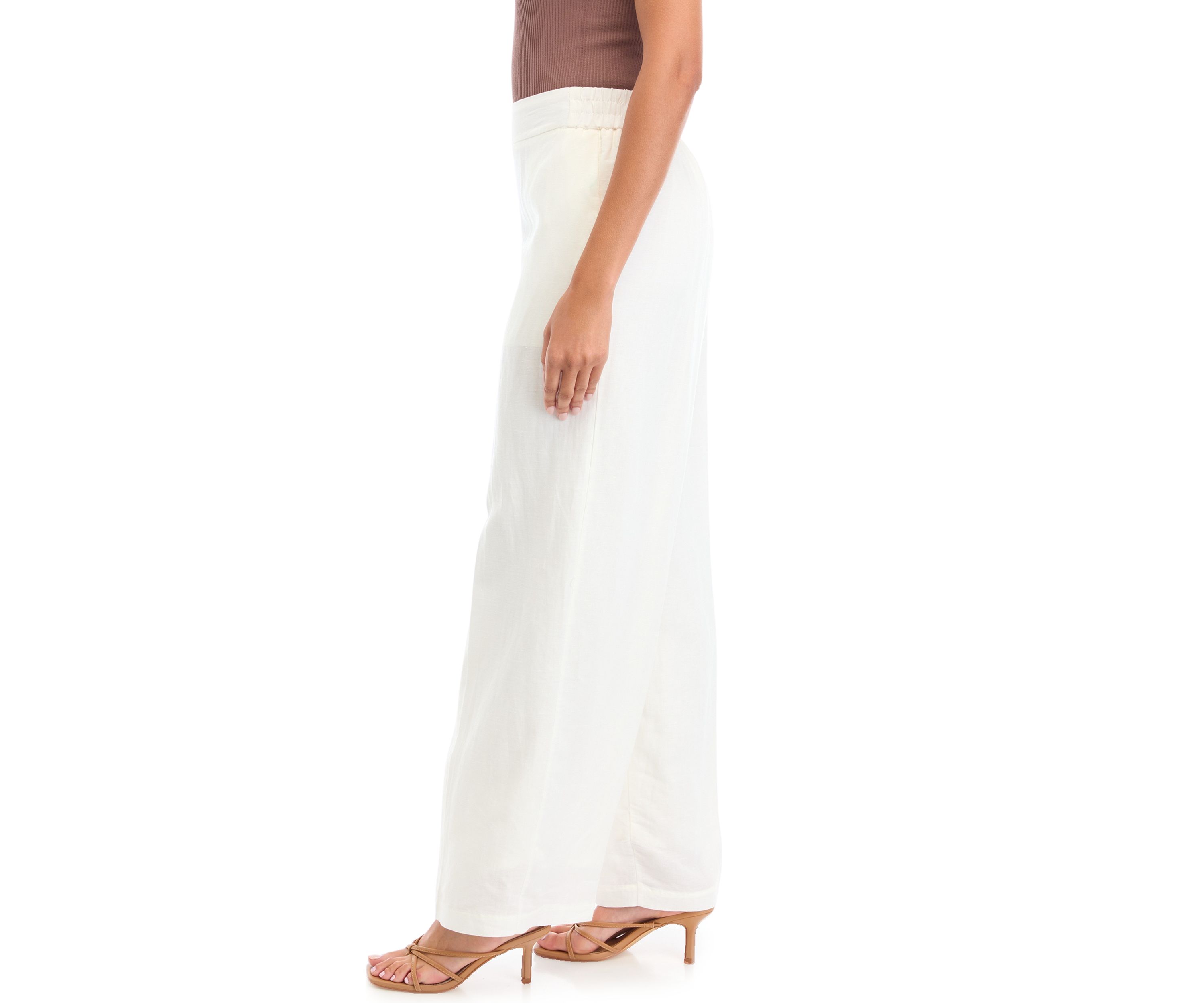 Womens Pull On Wide Leg Pants
