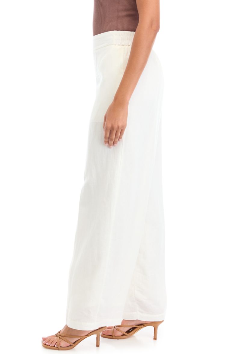 Womens Pull On Wide Leg Pants