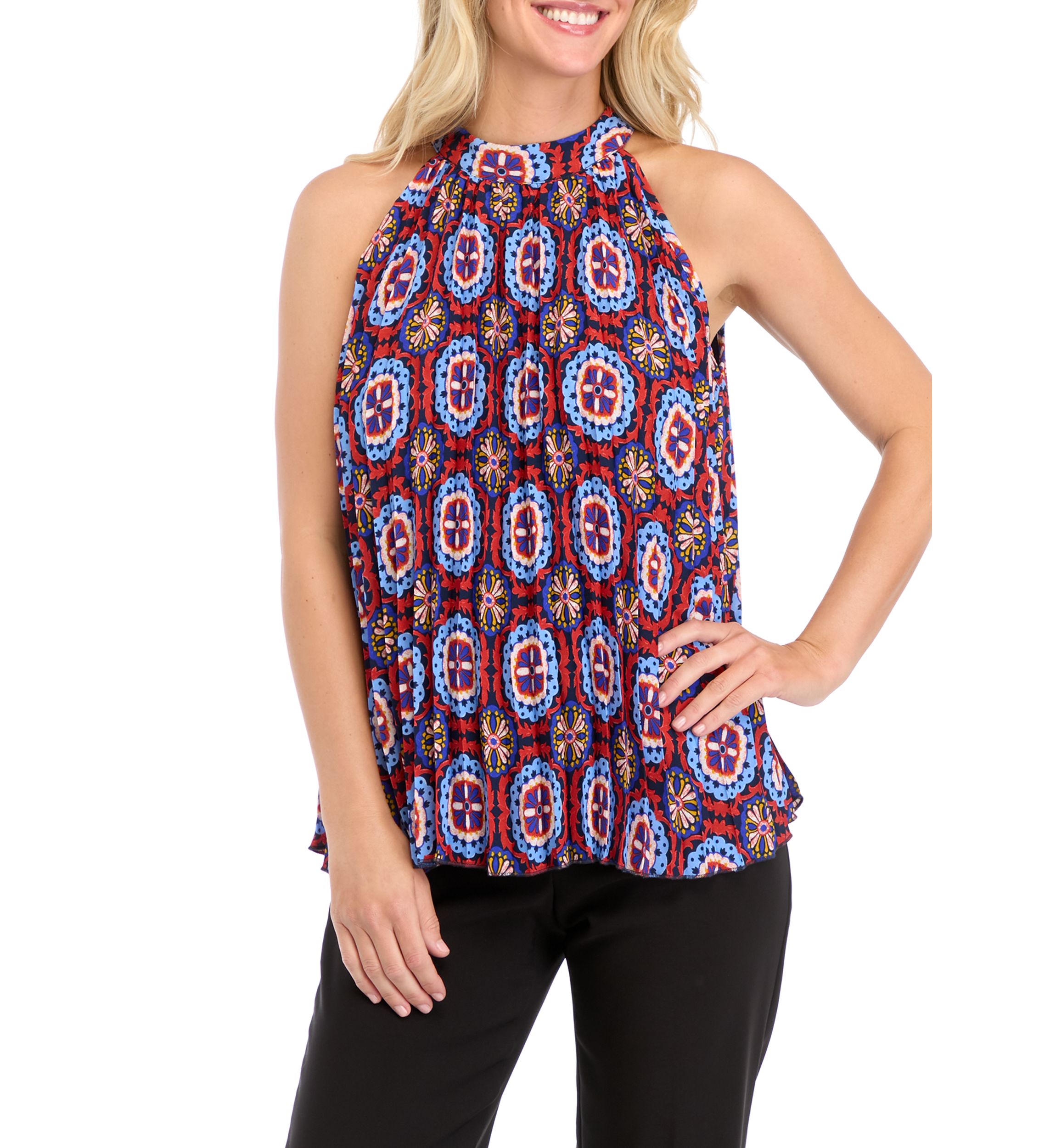 Womens Halter Neck A-Line Blouse