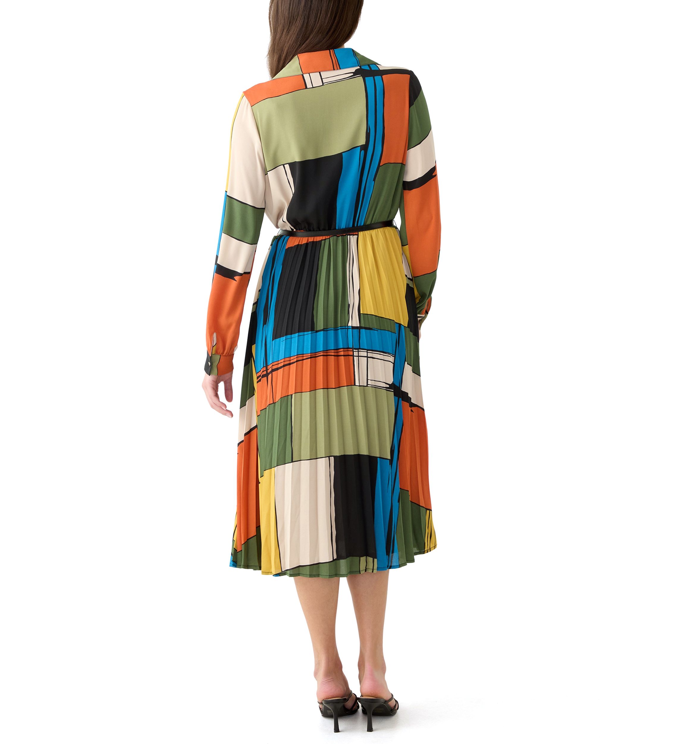 Womens Artistic Blocks Dress
