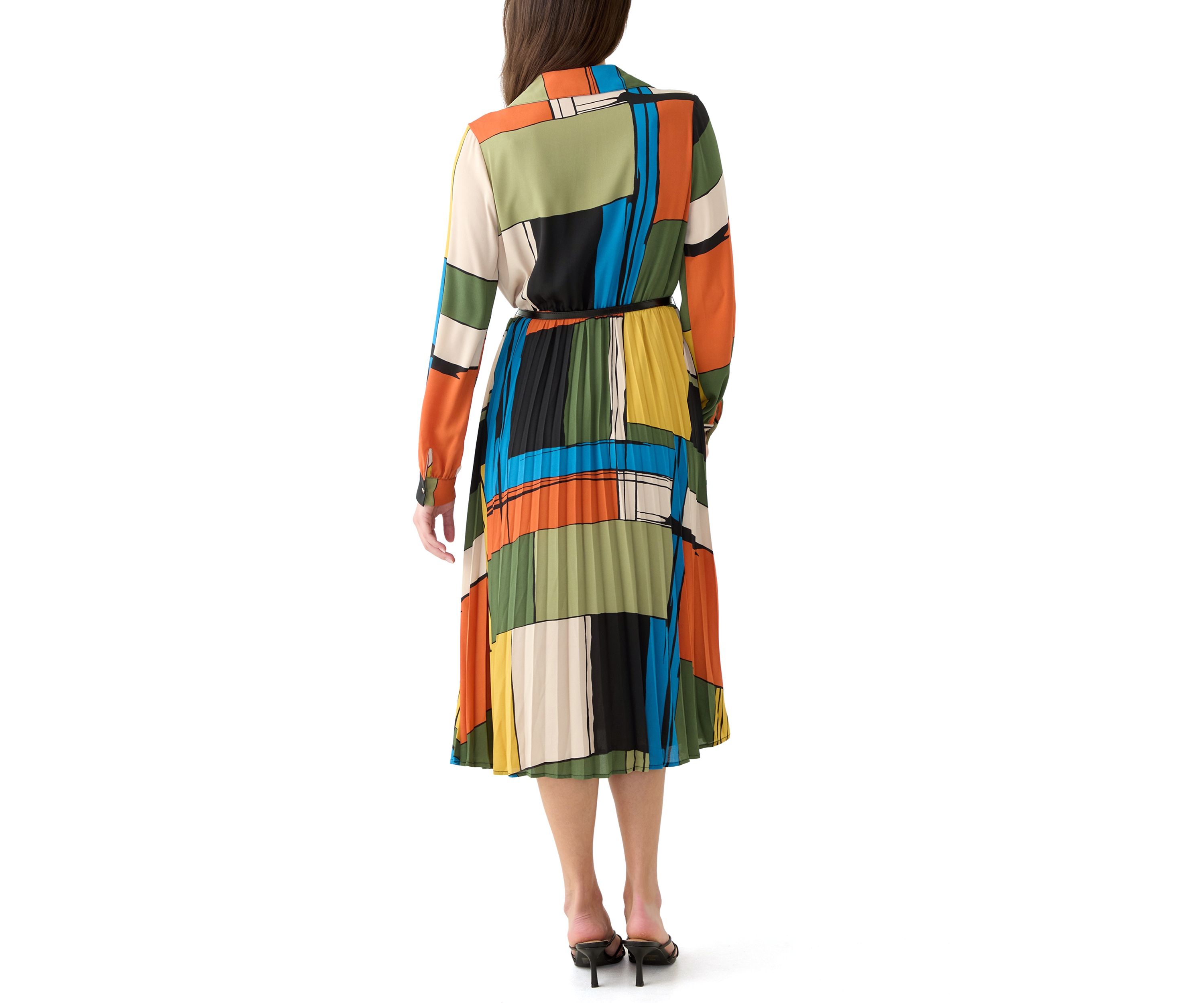 Womens Artistic Blocks Dress
