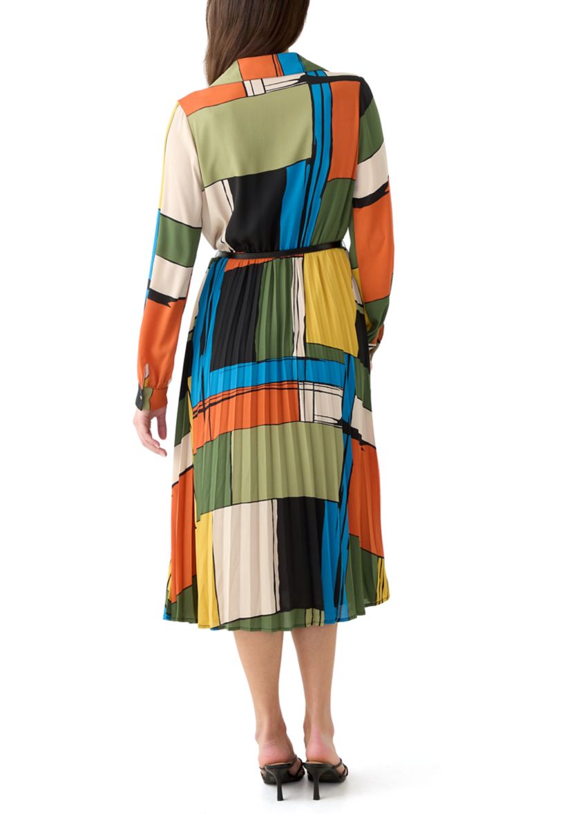 Womens Artistic Blocks Dress