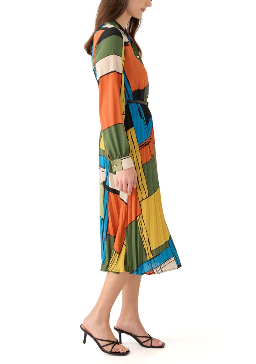 Womens Artistic Blocks Dress