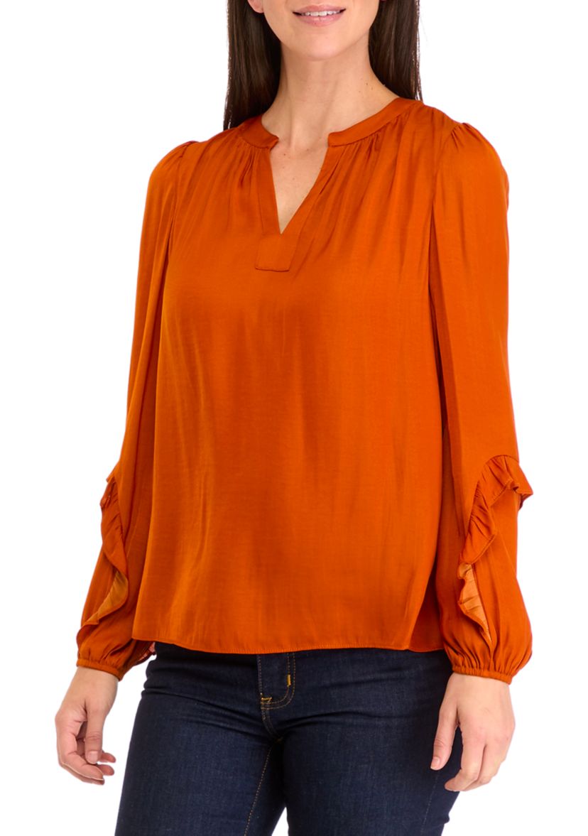 Womens Split Neck Blouse