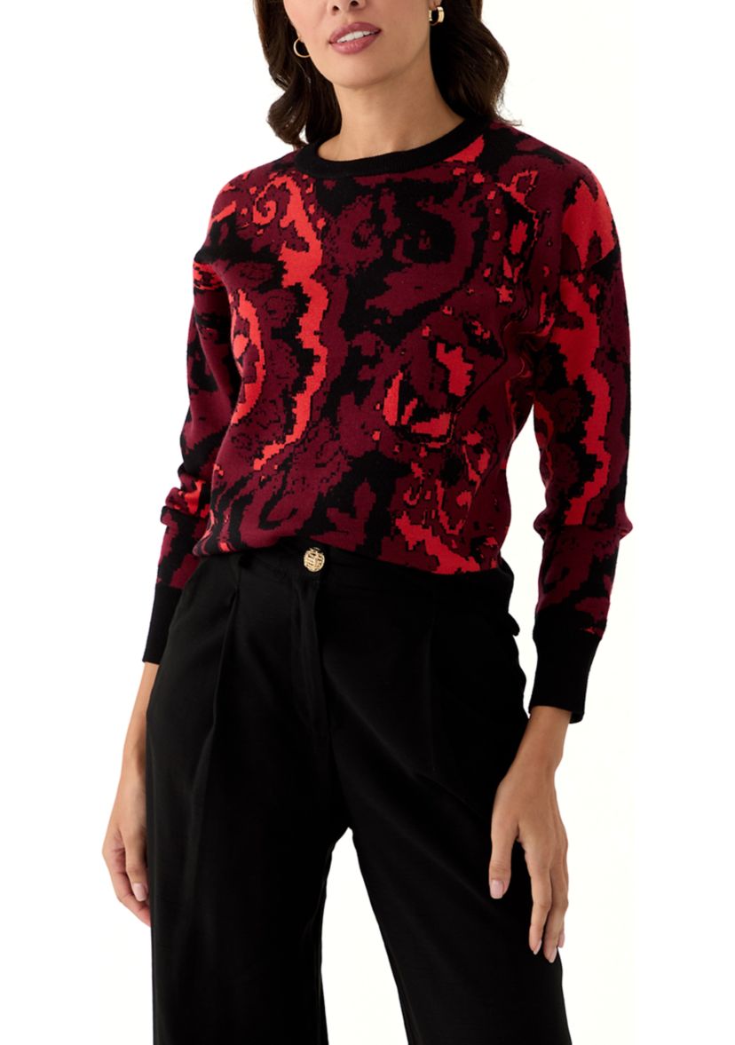 Womens Printed Sweater