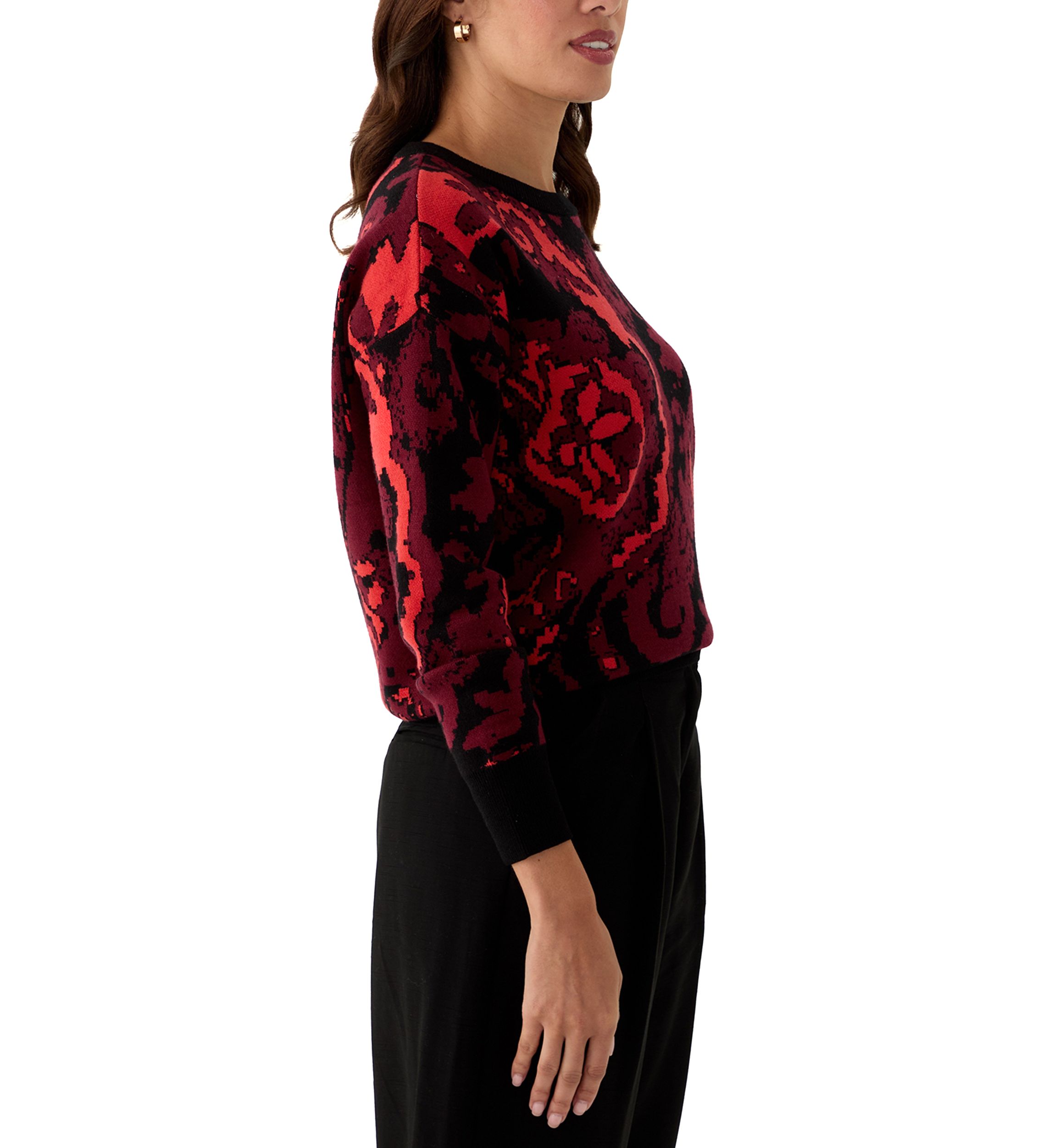 Womens Printed Sweater