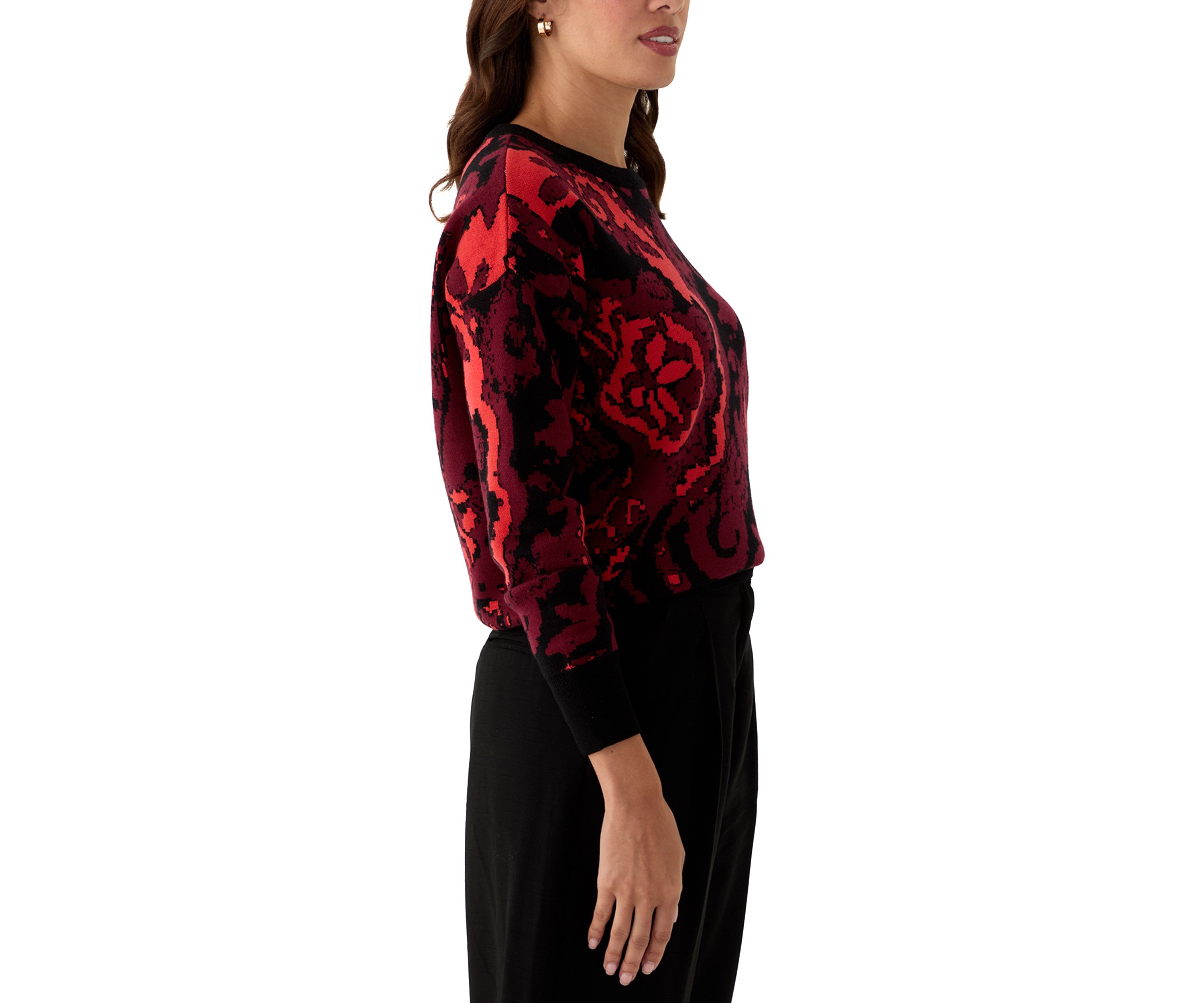 Womens Printed Sweater