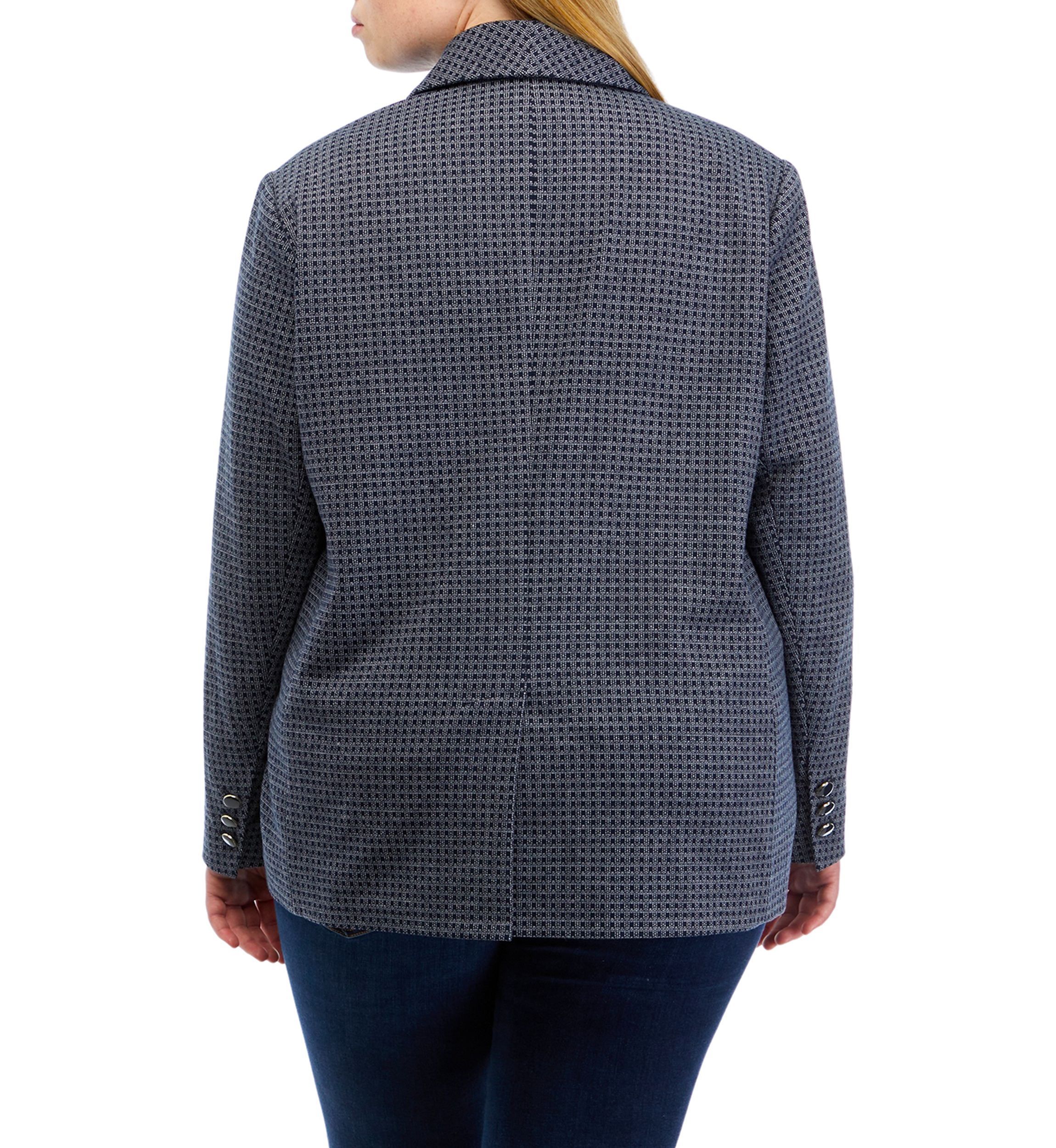 Plus Size Shawl Collar Blazer 