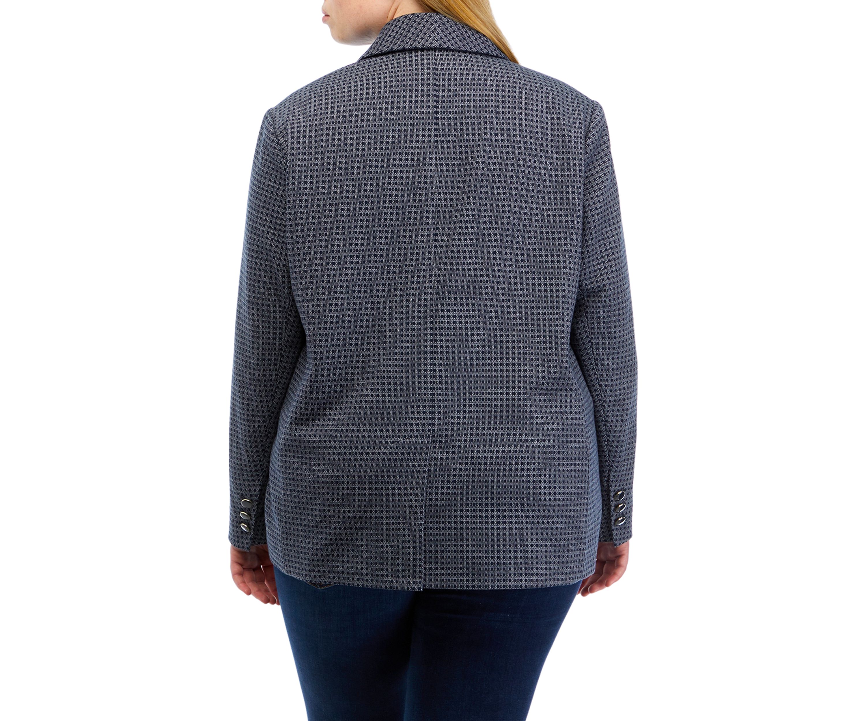 Plus Size Shawl Collar Blazer 