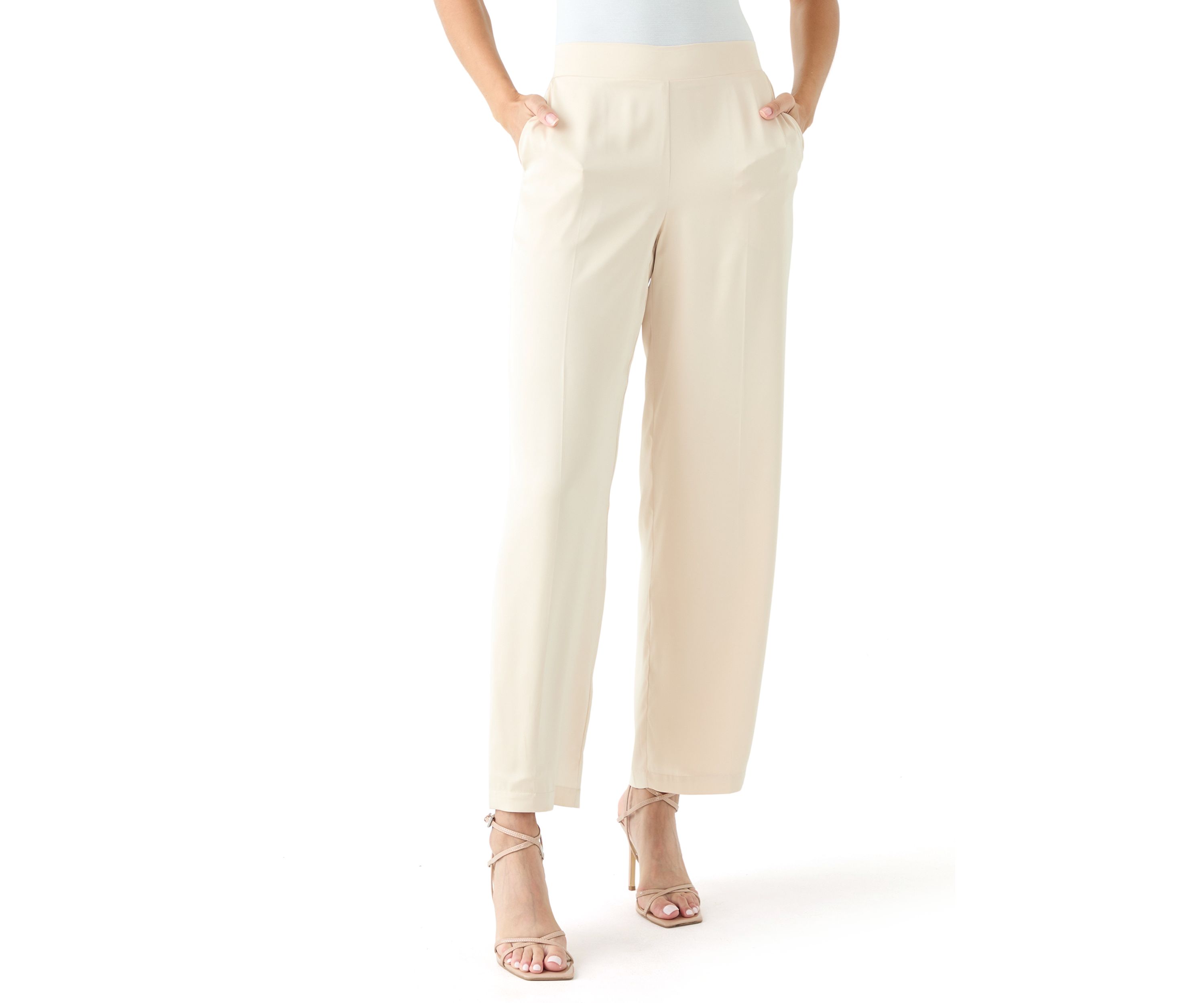 Womens Pull On Wide Leg Pants
