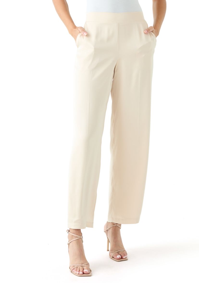 Womens Pull On Wide Leg Pants
