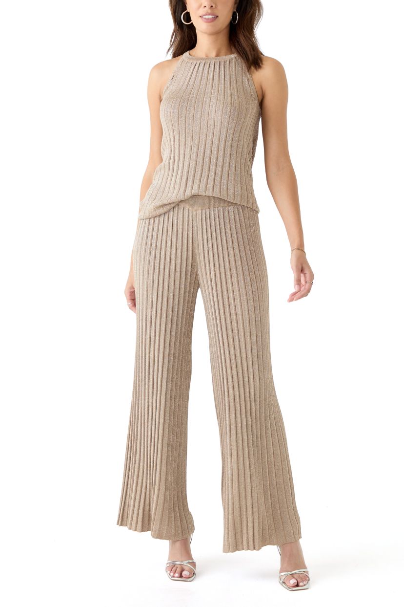 Womens Pleated Halter Neck Top