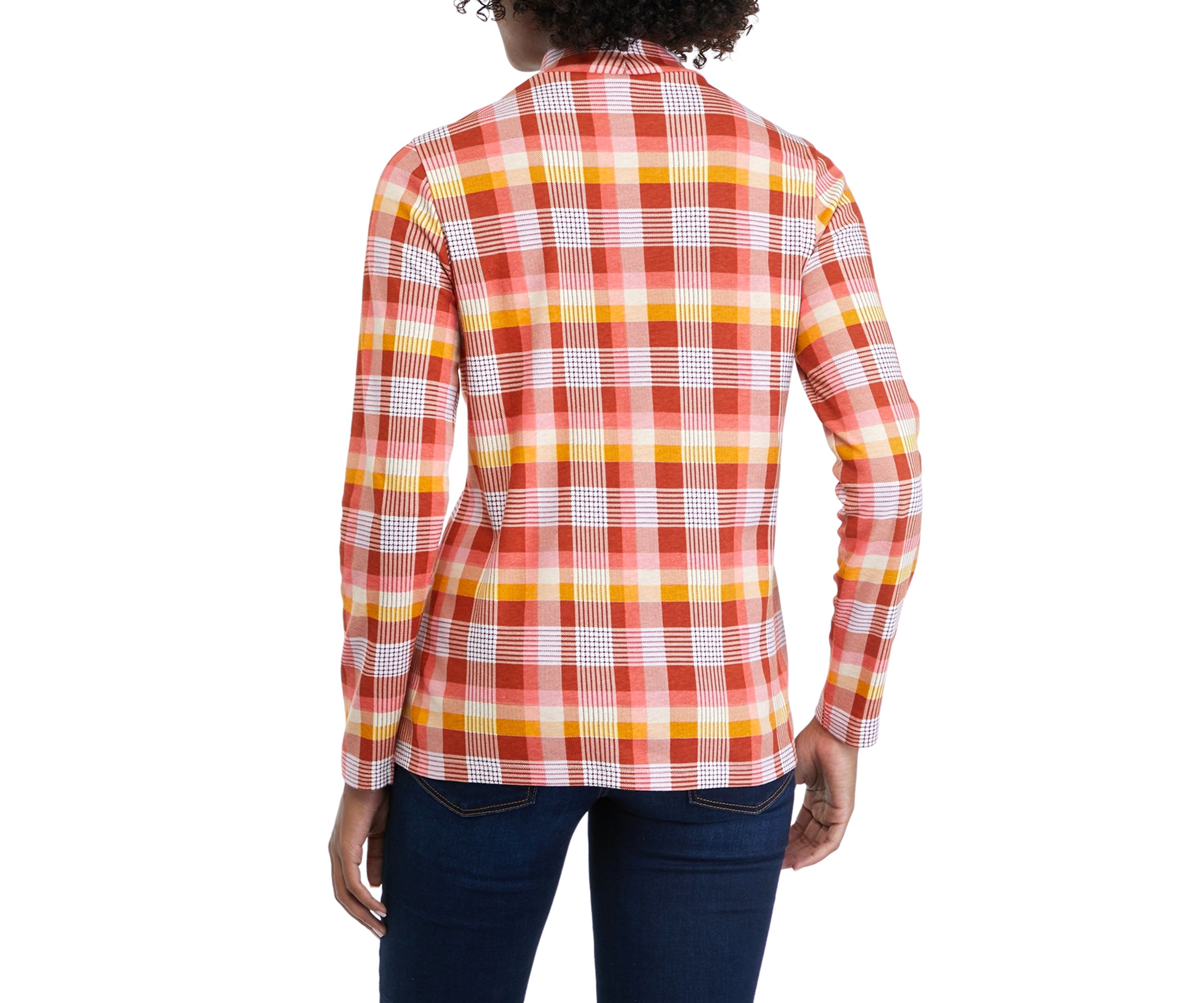 Petite Long Sleeve Mock Neck Shirt