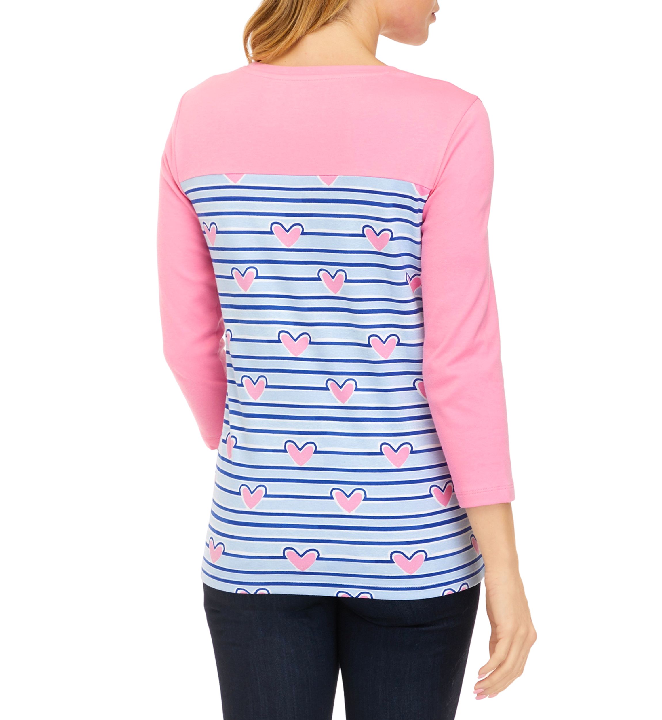 Petite 3/4 Sleeve Graphic T-Shirt