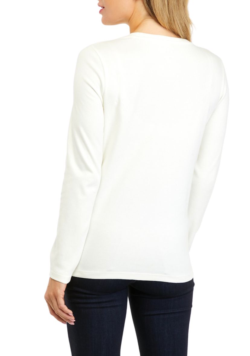 Womens Long Sleeve Graphic T-Shirt