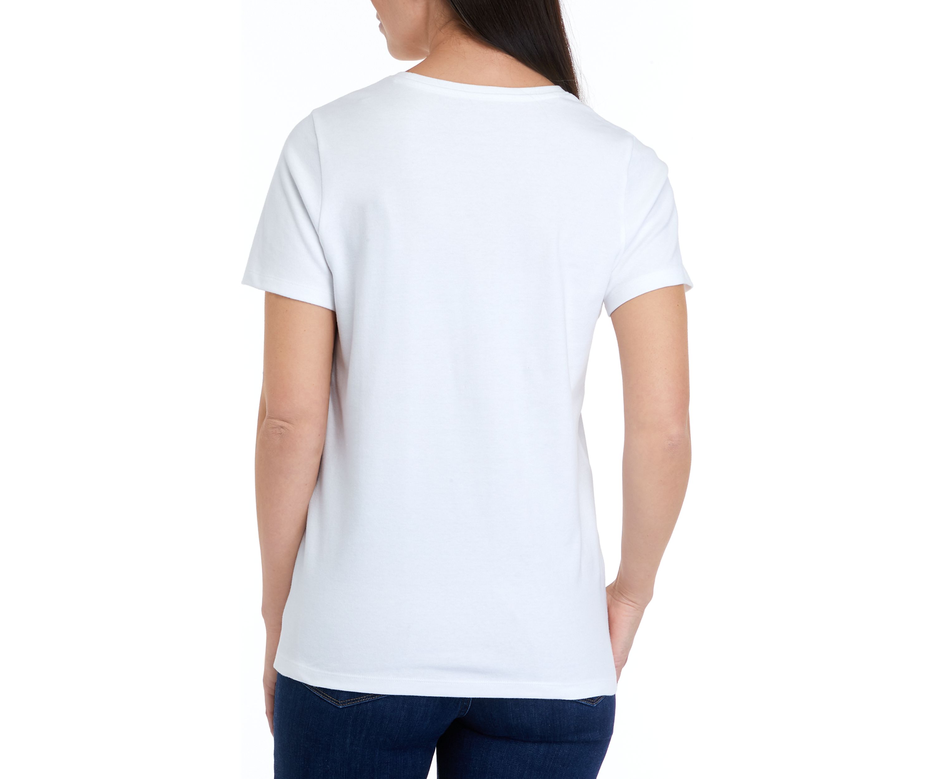 Womens Short Sleeve Crew Neck Graphic T-Shirt