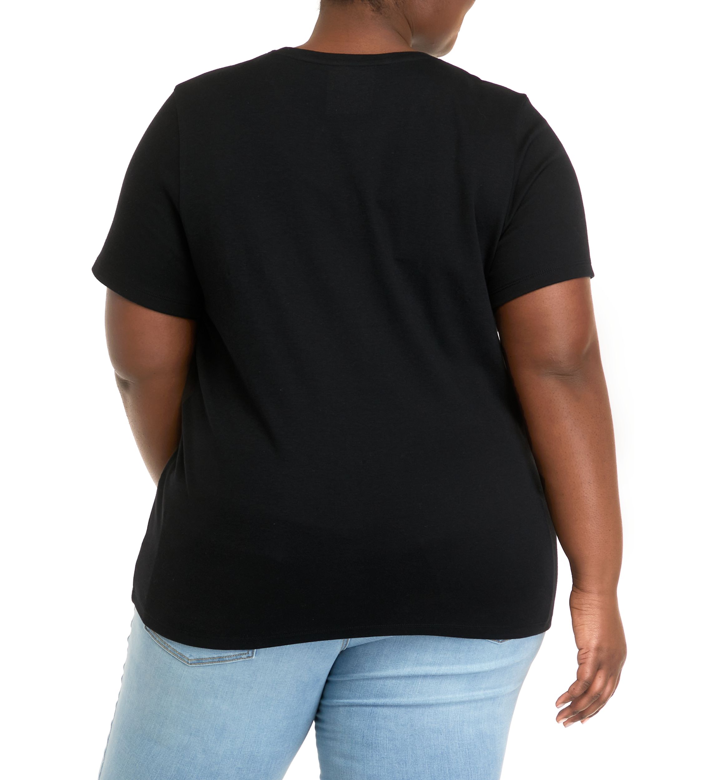 Plus Size Short Sleeve Crew Neck Shirt