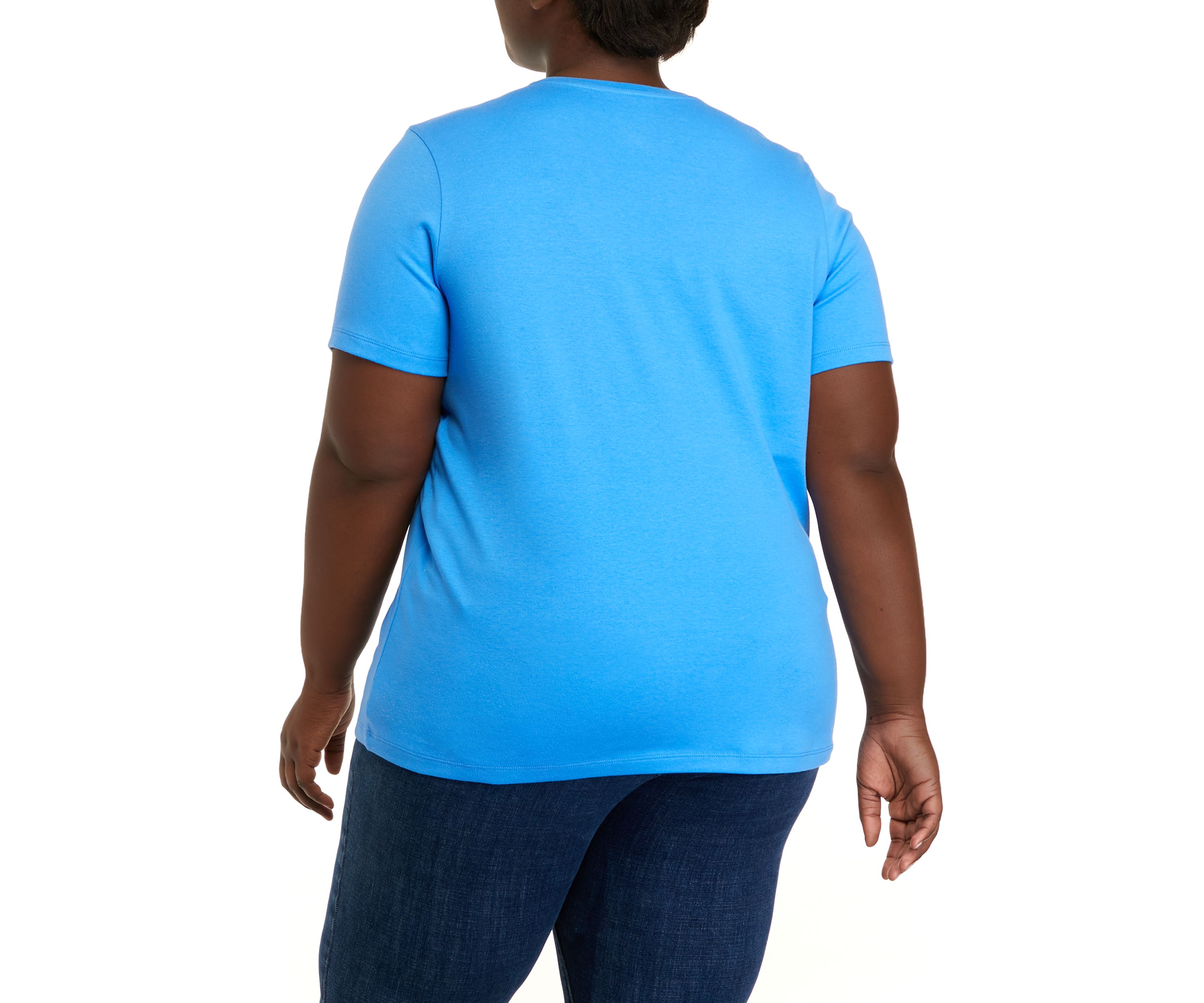 Plus Size Short Sleeve Crew Neck Graphic T-Shirt