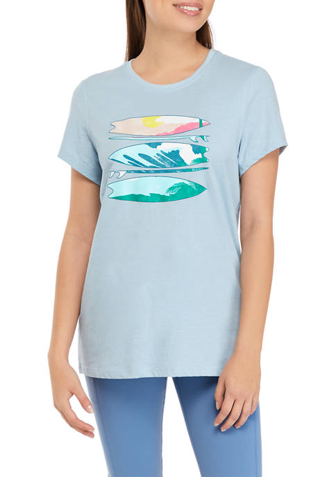 Mountain & Isles Womens Surfboards Graphic T-Shirt
