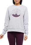 Womens Star Trail Crew Neck Graphic Sweatshirt