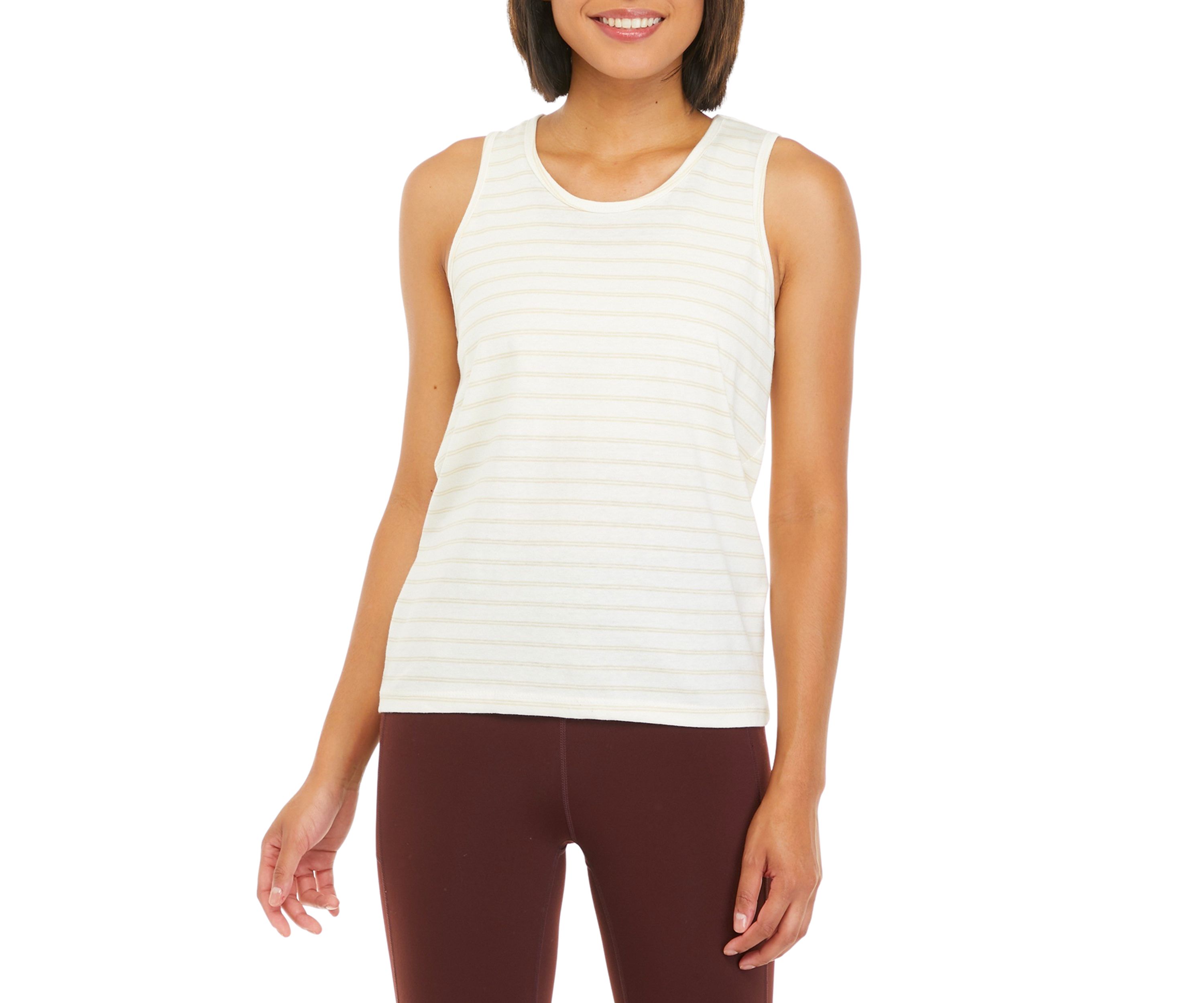 Stripe Scoop Neck Tank 