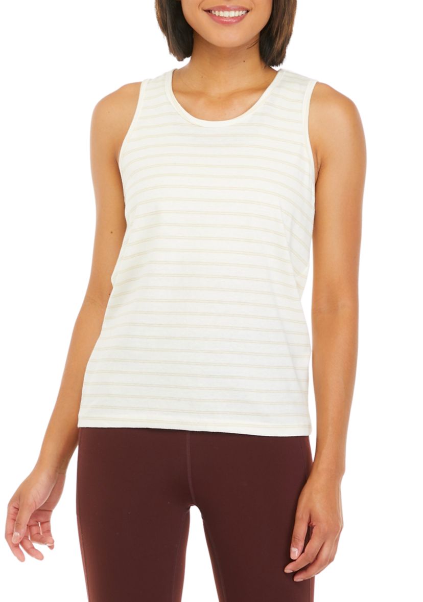 Stripe Scoop Neck Tank 