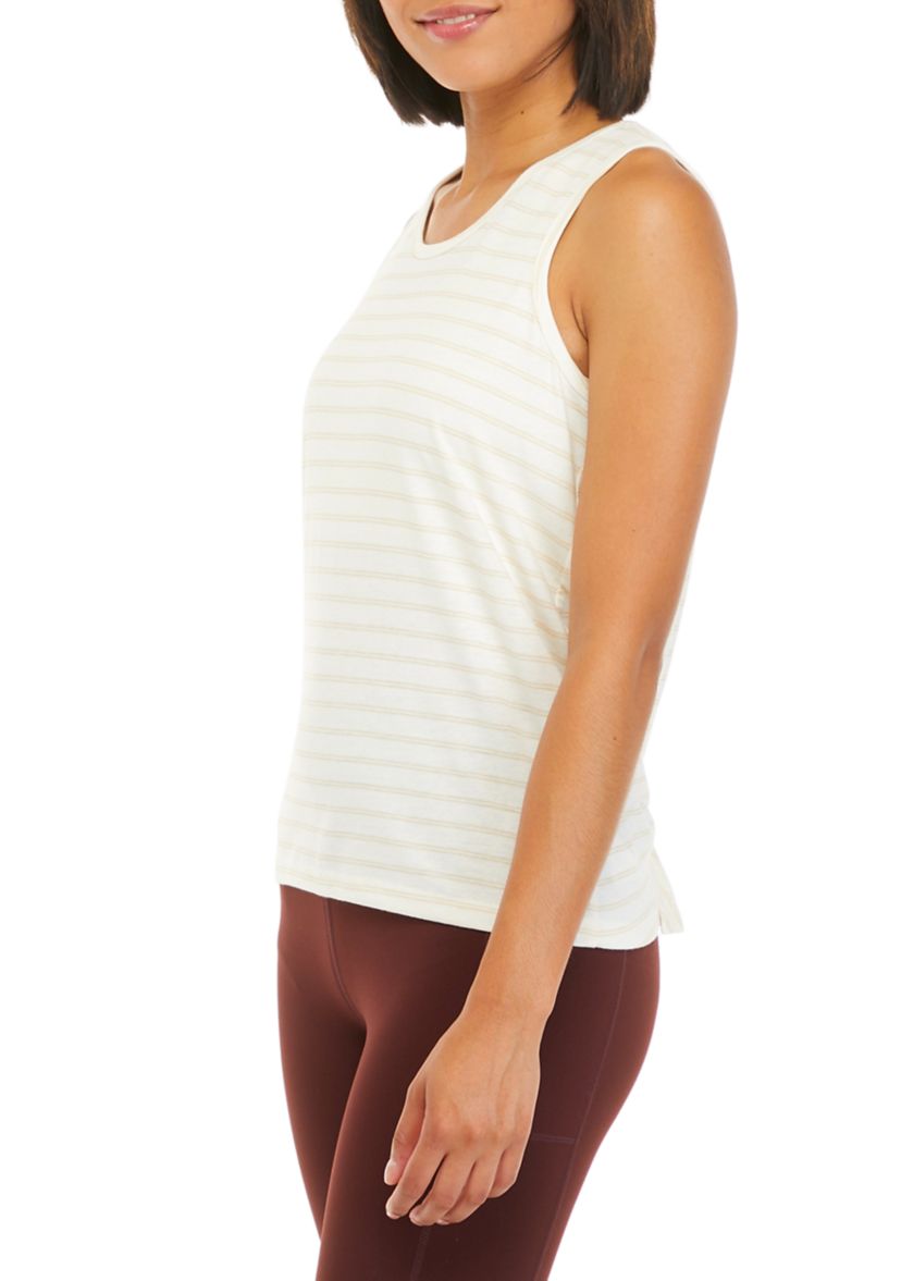 Stripe Scoop Neck Tank 