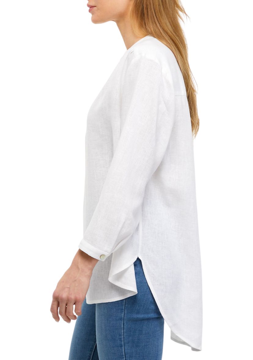 Womens Solid Linen Tunic 