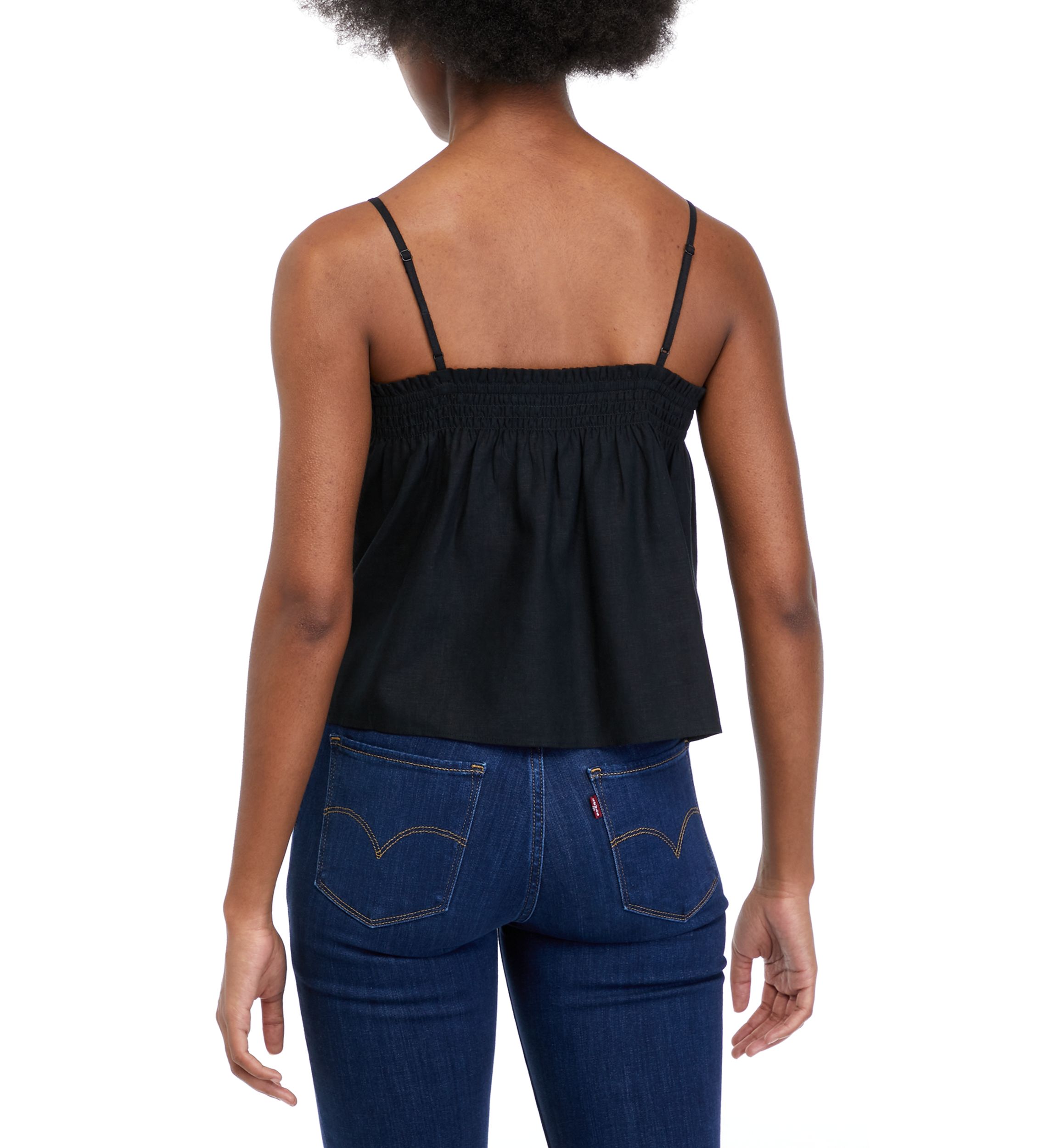 Womens Babydoll Linen Top