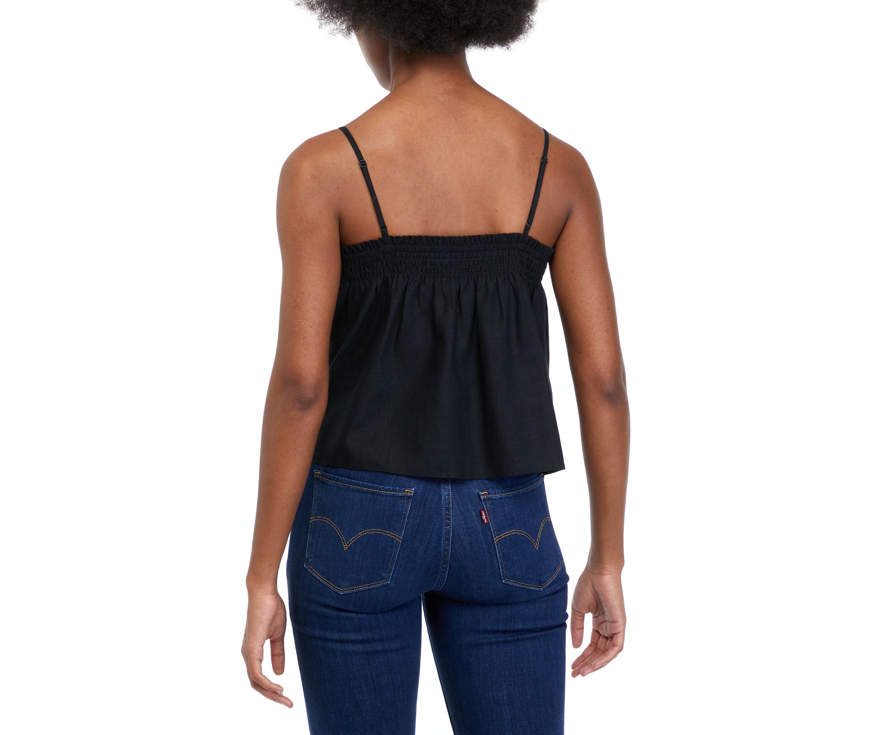 Womens Babydoll Linen Top