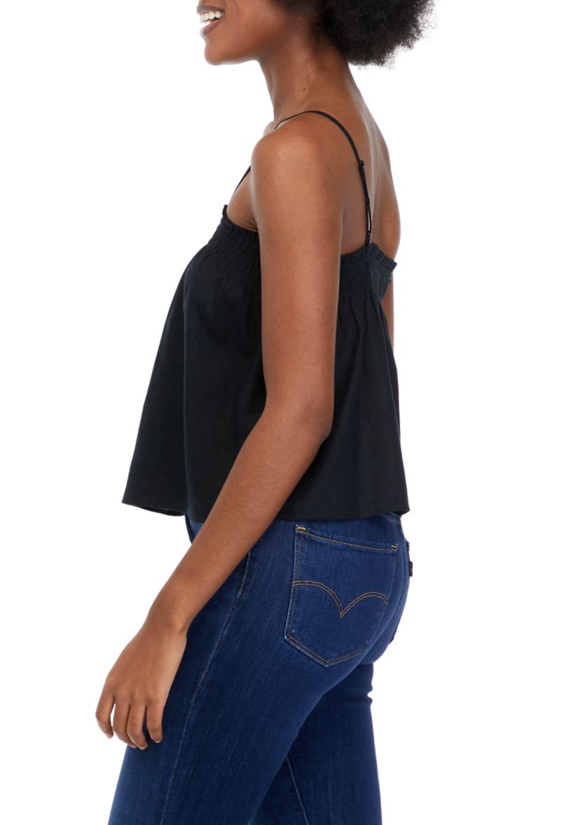 Womens Babydoll Linen Top