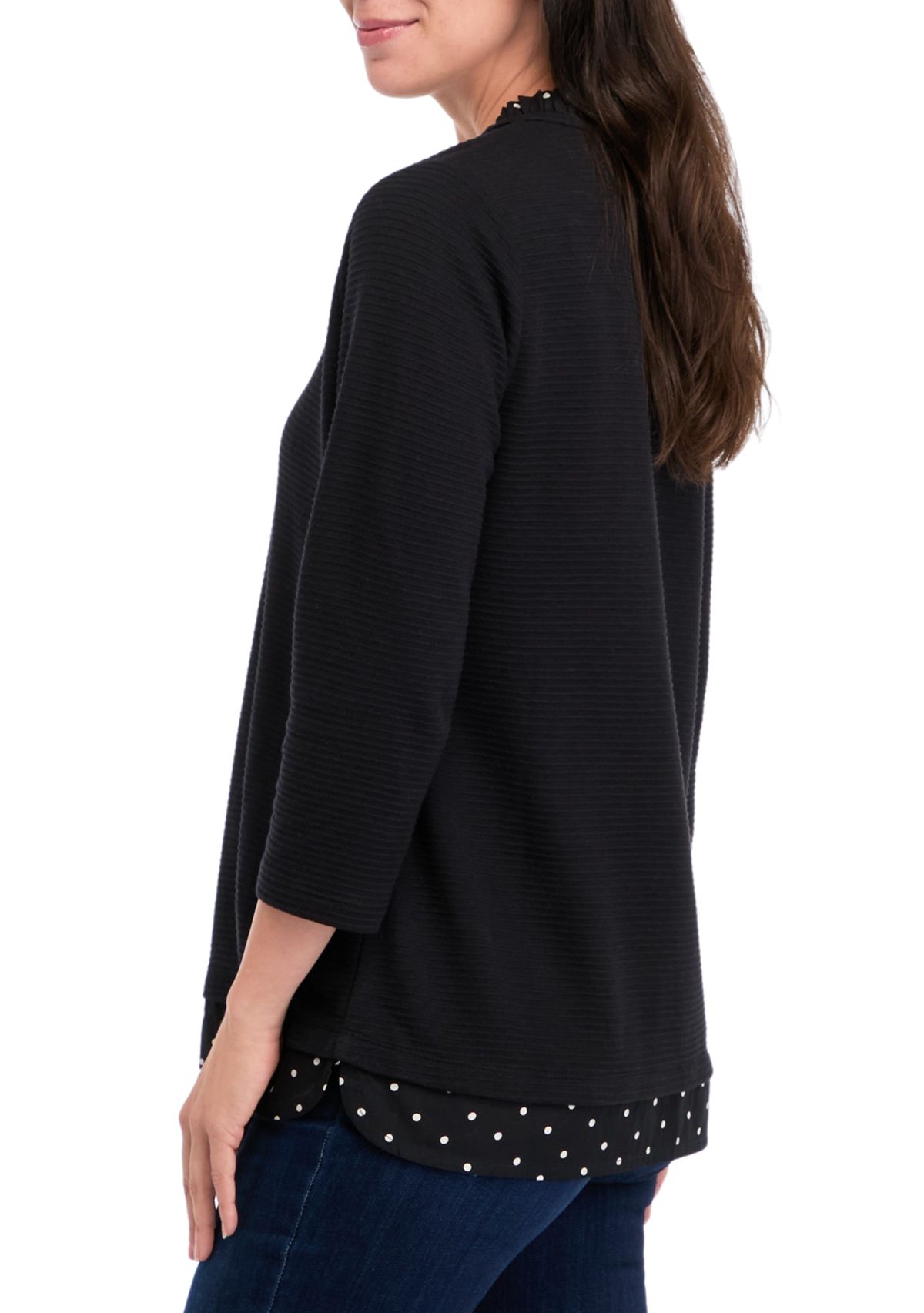 Petite 2Fer Ottoman Texture Top 