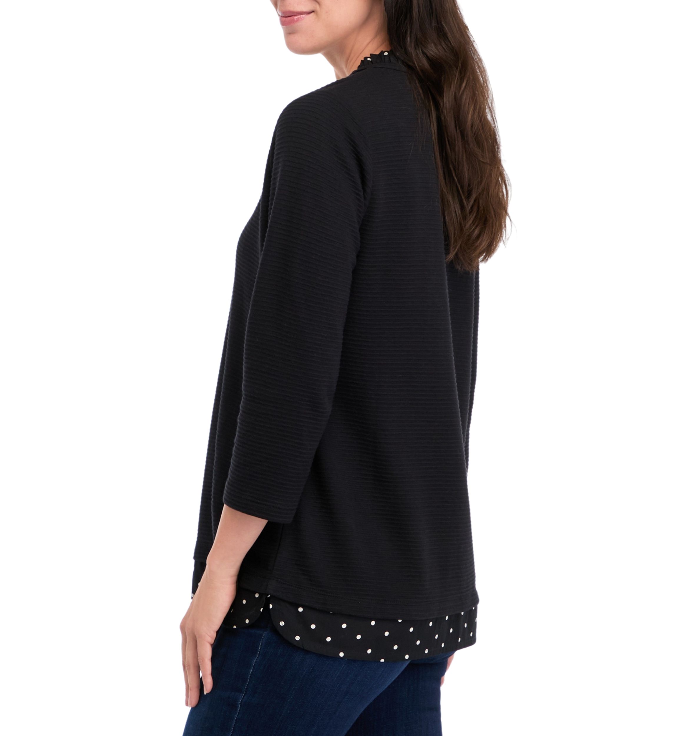 Petite 2Fer Ottoman Texture Top 