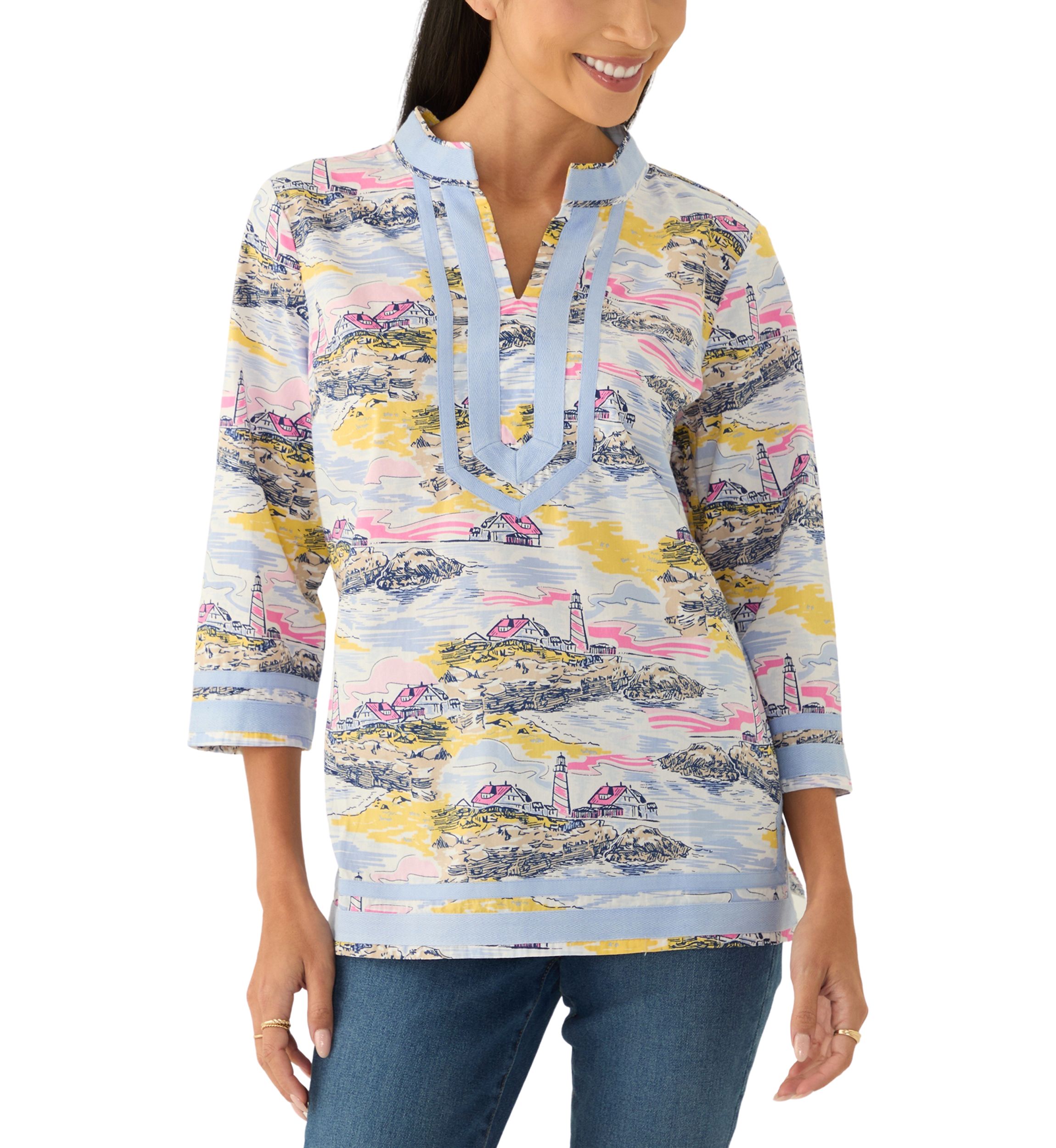 Petite Printed Woven Kurta