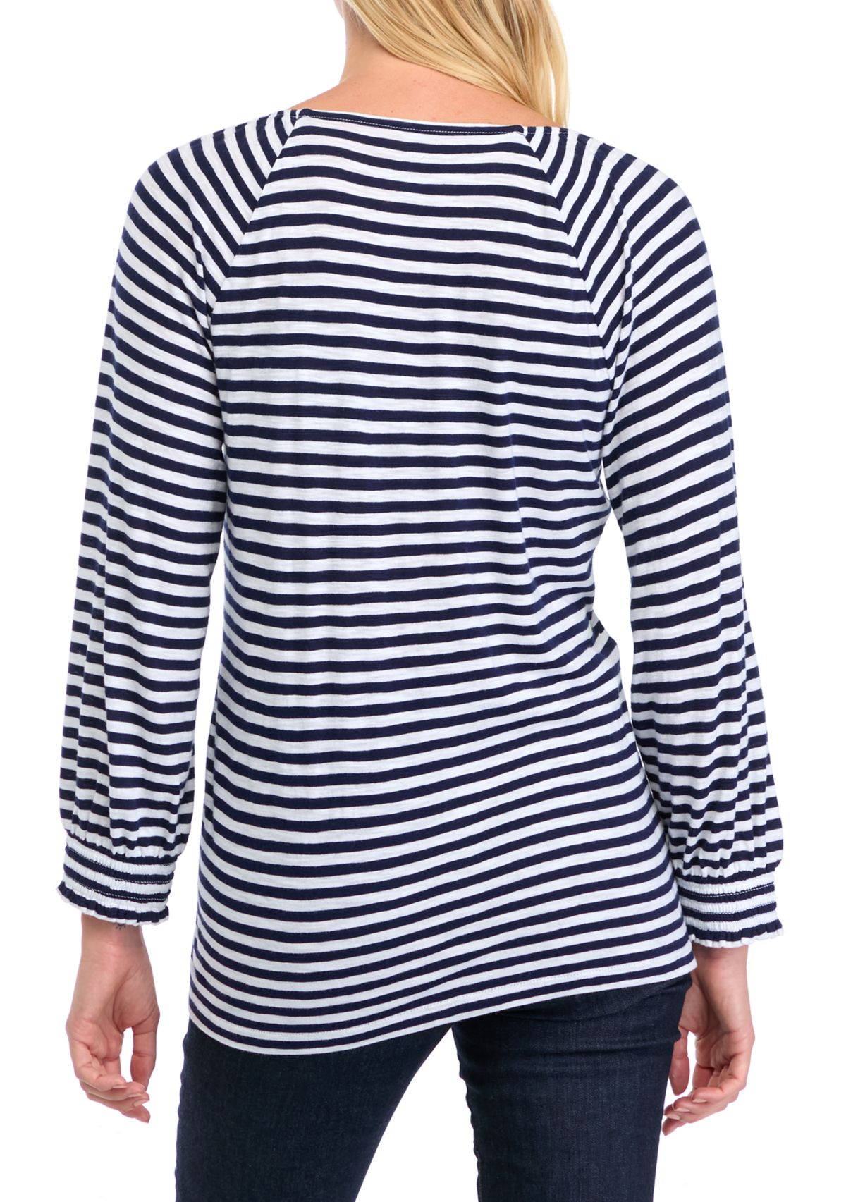 Womens 3/4 Sleeve Square Neck Printed Top 