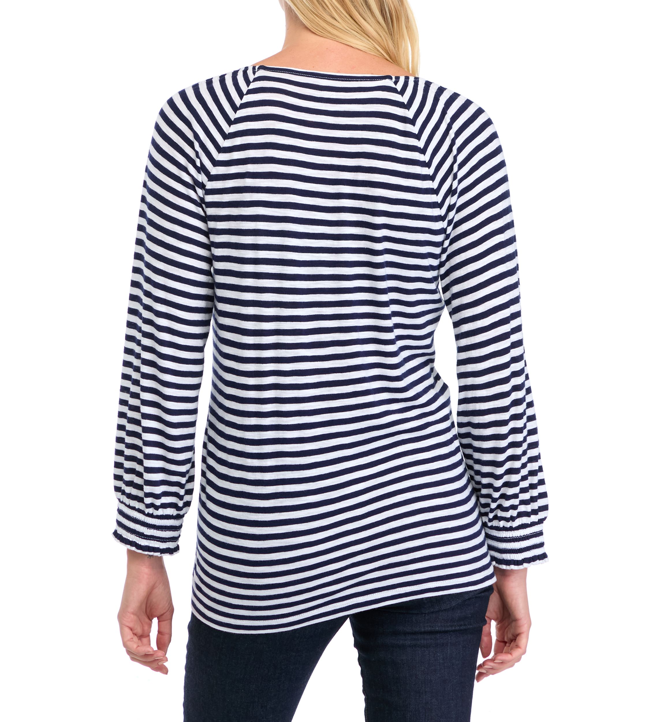 Womens 3/4 Sleeve Square Neck Printed Top 