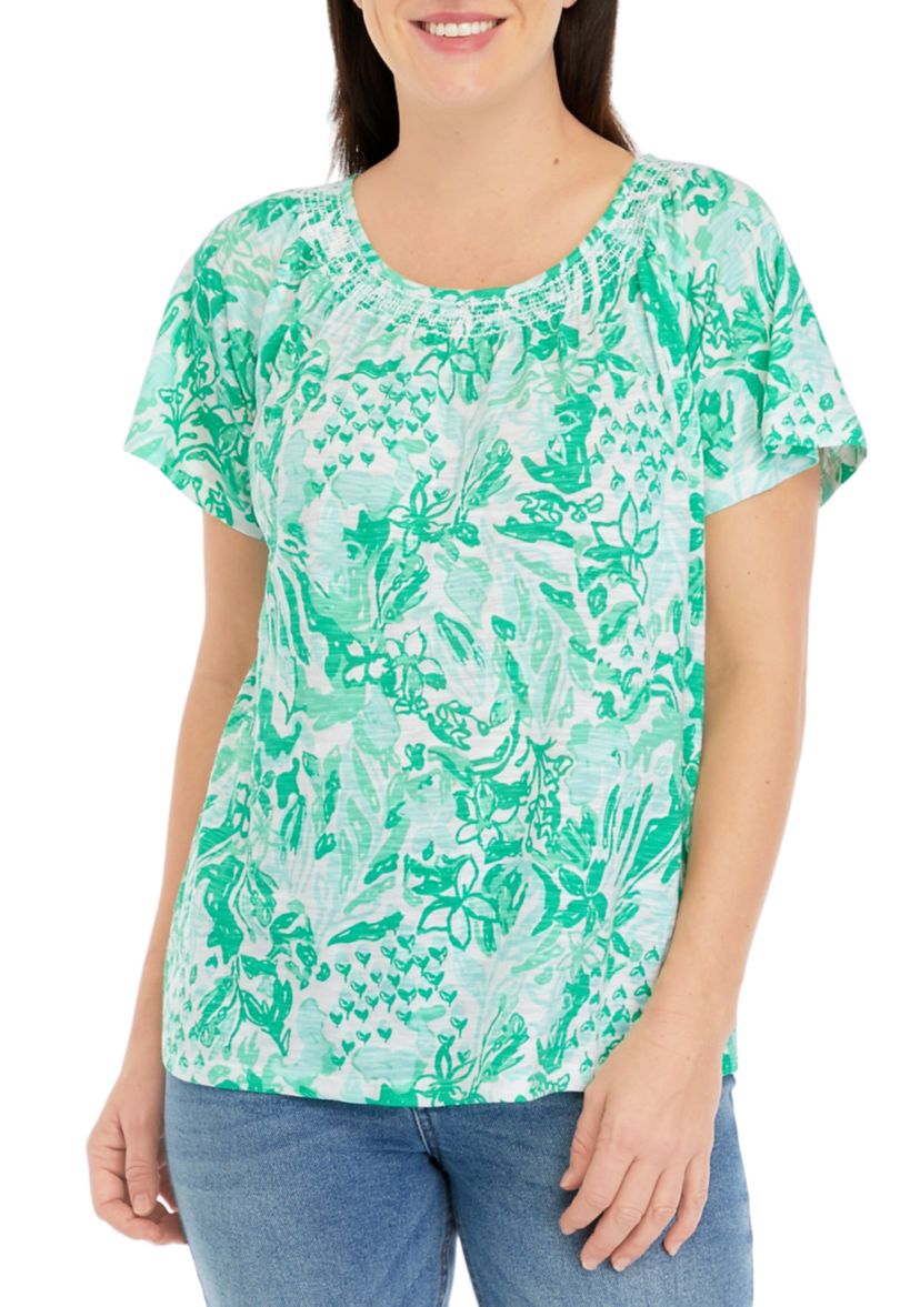 Womens Short Sleeve Printed T-Shirt